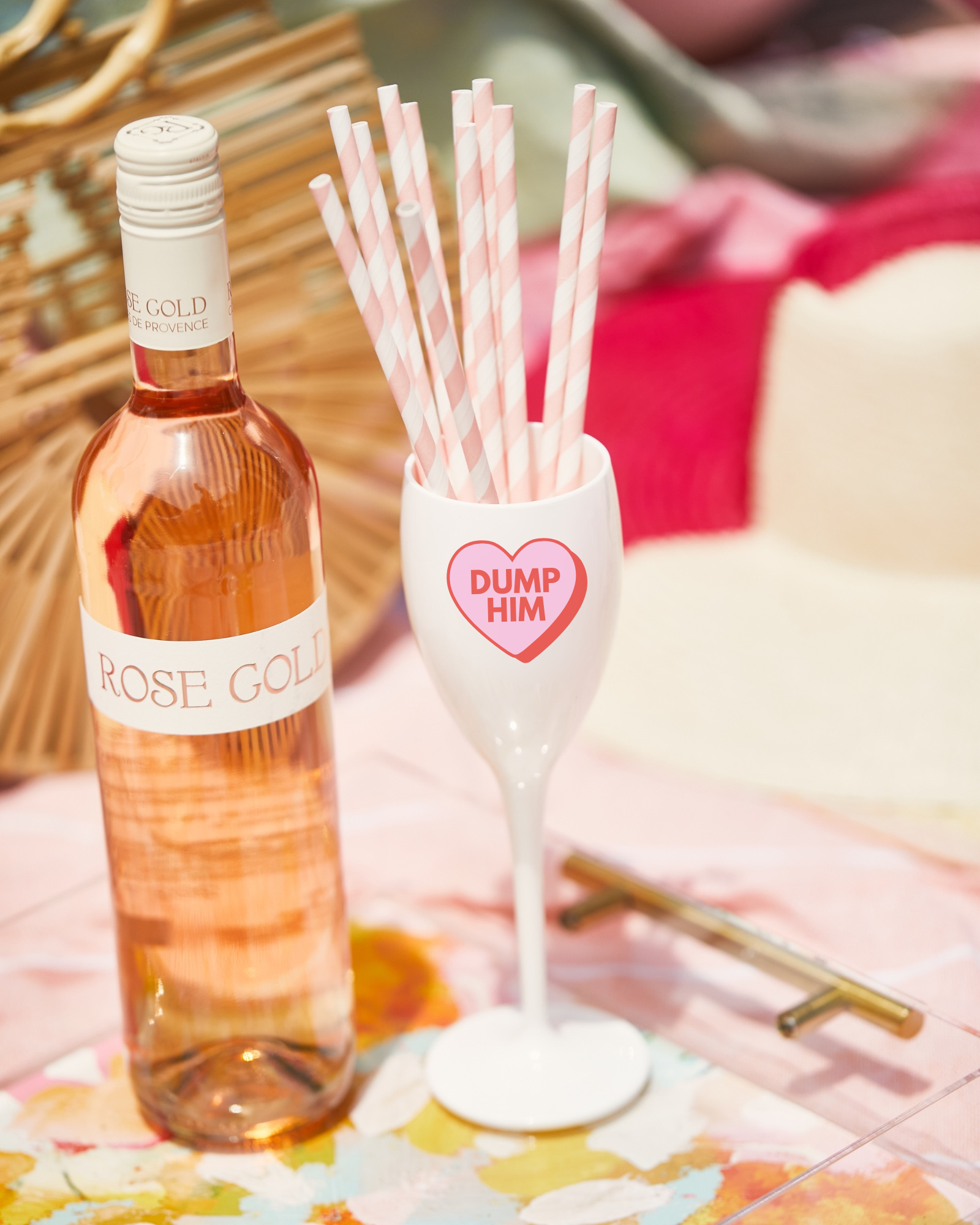 Dump Him Champagne Flute