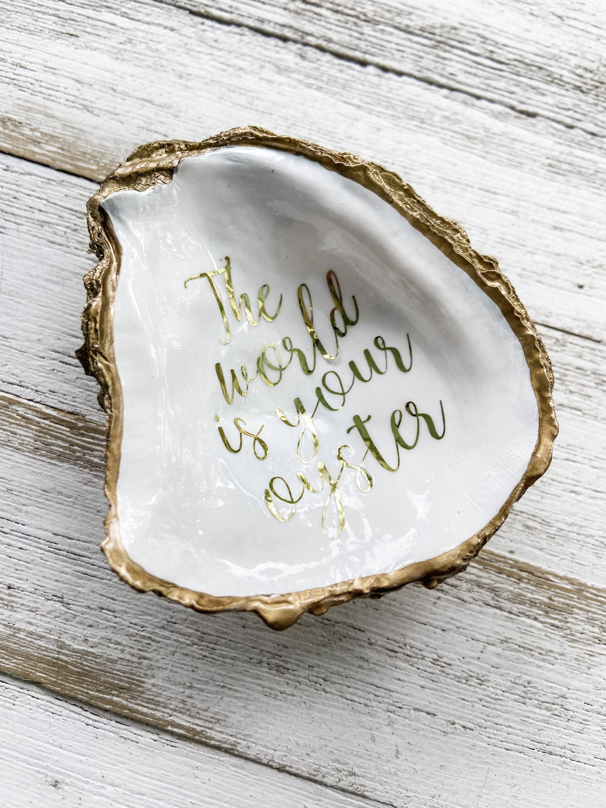 The World is Your Oyster Ring Dish