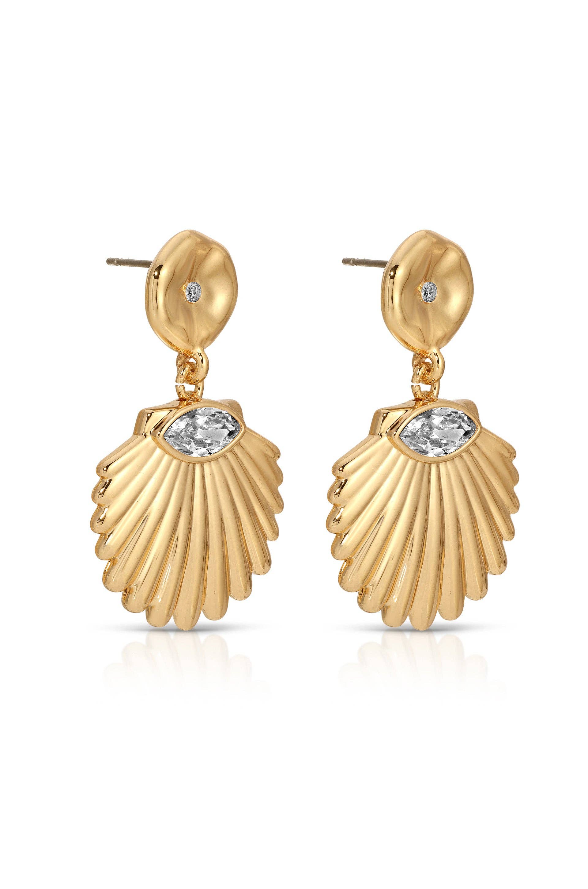 Santorini Shell Drop Earrings