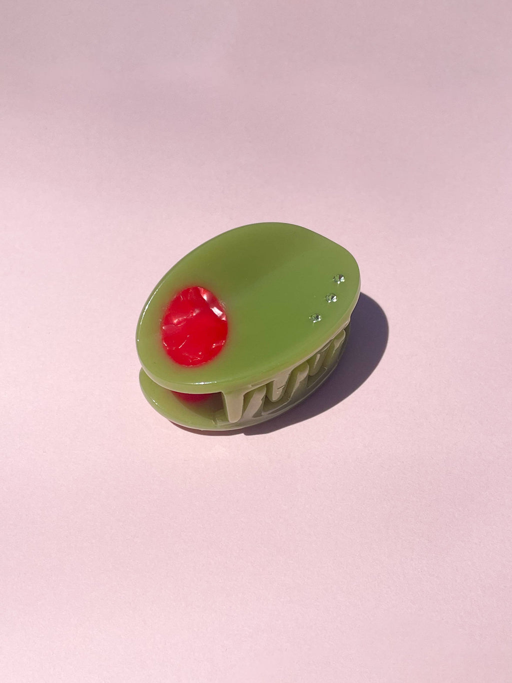 Olive Claw Clip // Cellulose Acetate 