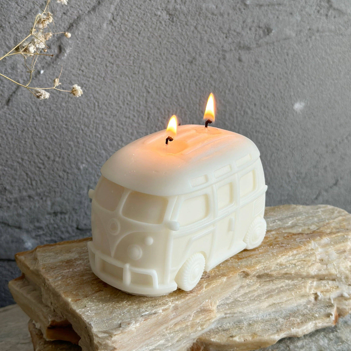 Christmas Tree + Hippie Bus Candle Sets