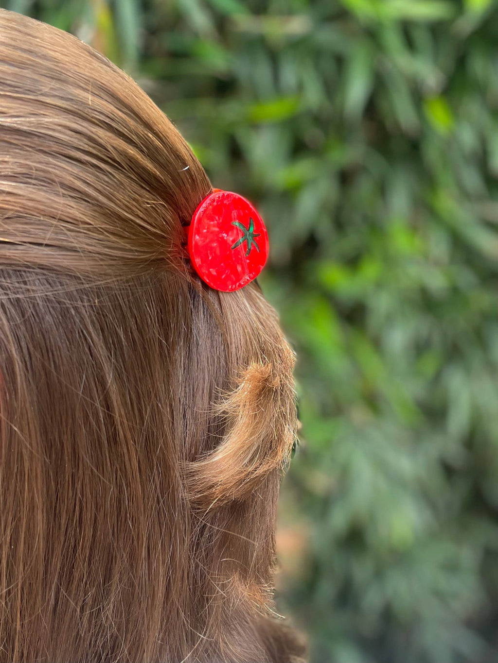 Tomato Claw Clip // Cellulose Acetate 