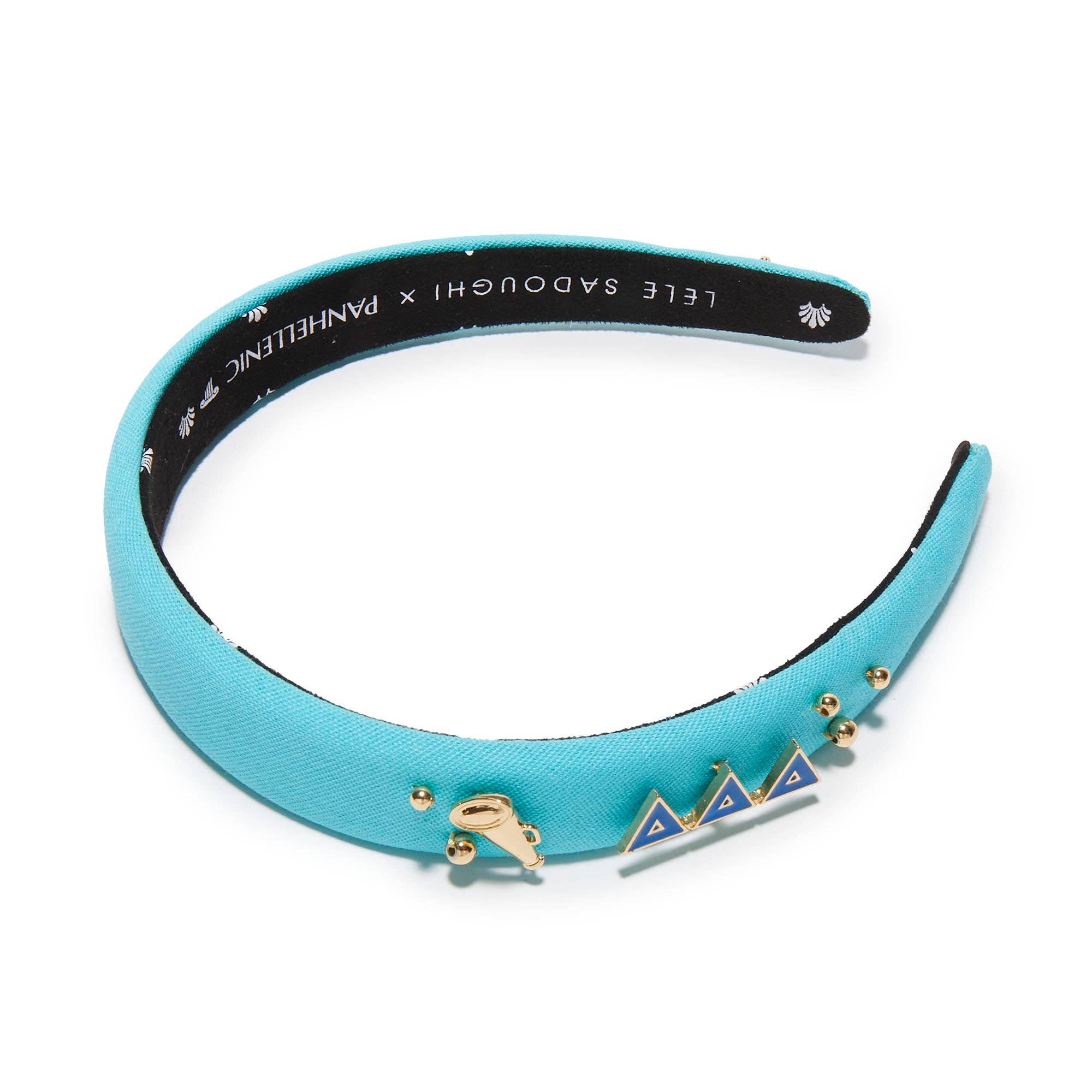 BRIGHT BLUE DELTA DELTA DELTA CHARLOTTE HEADBAND