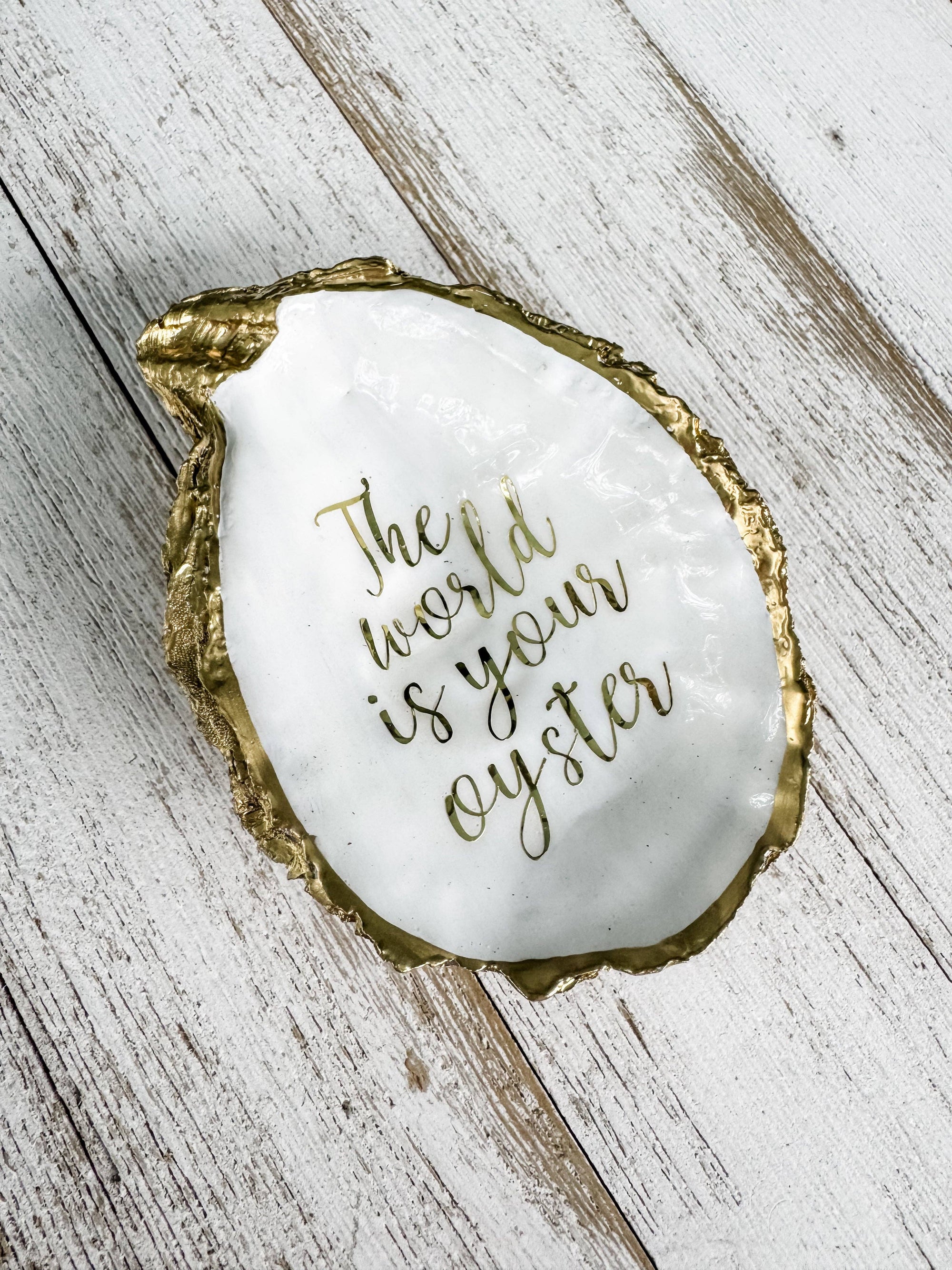 The World is Your Oyster Ring Dish