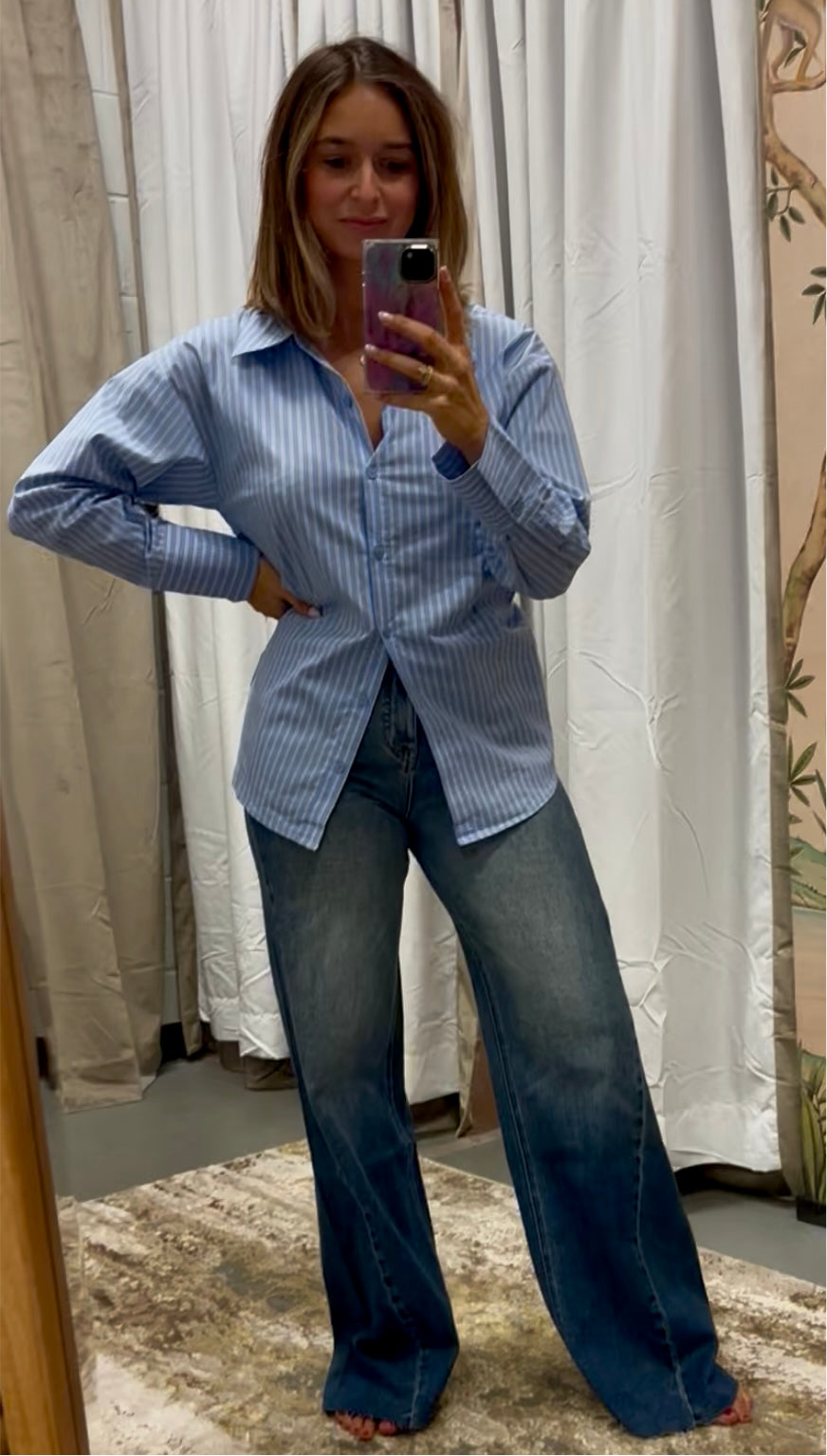 Back Tie Long Sleeve Shirt