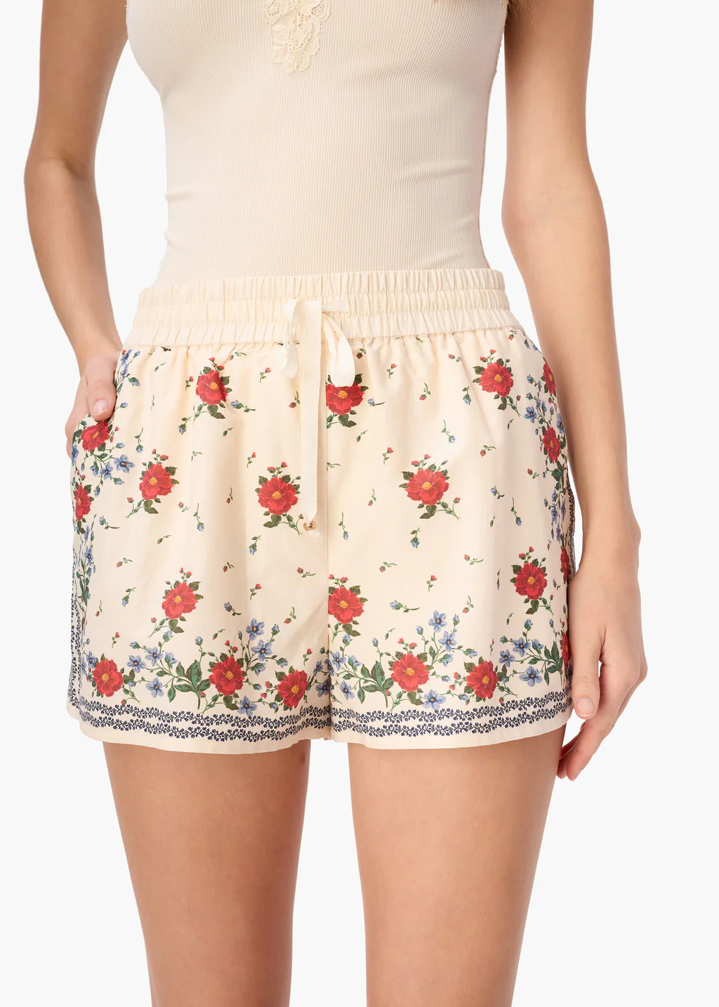 OSLO SILK COTTON SHORT HEIRLOOM BANDANA