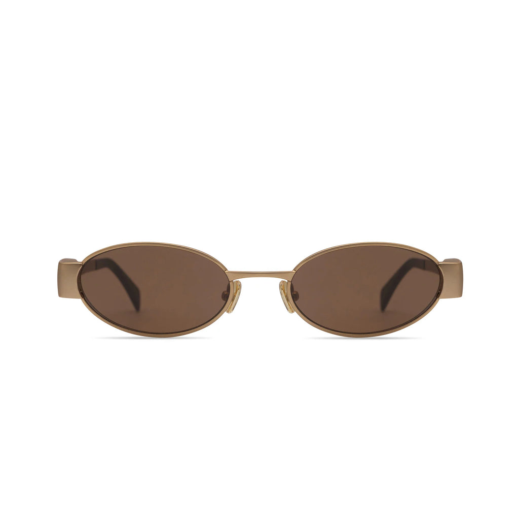 Phoebe Sunglasses in Matte Gold