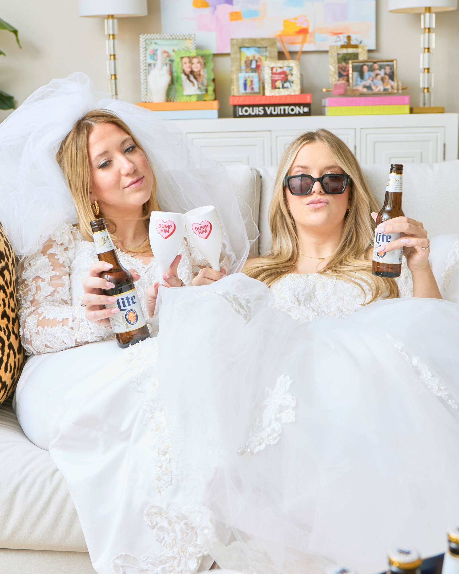 Dump Him Champagne Flute