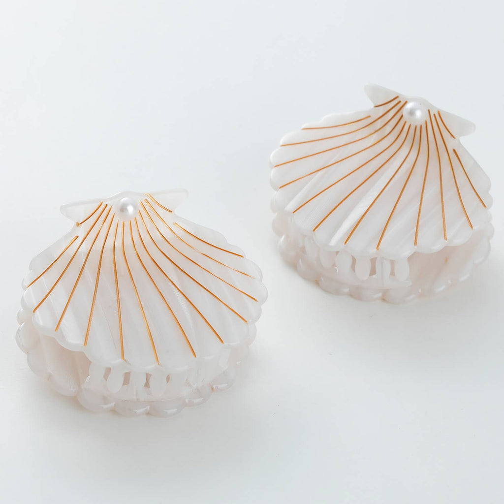 Opal Pearl Seashell Claw Clip