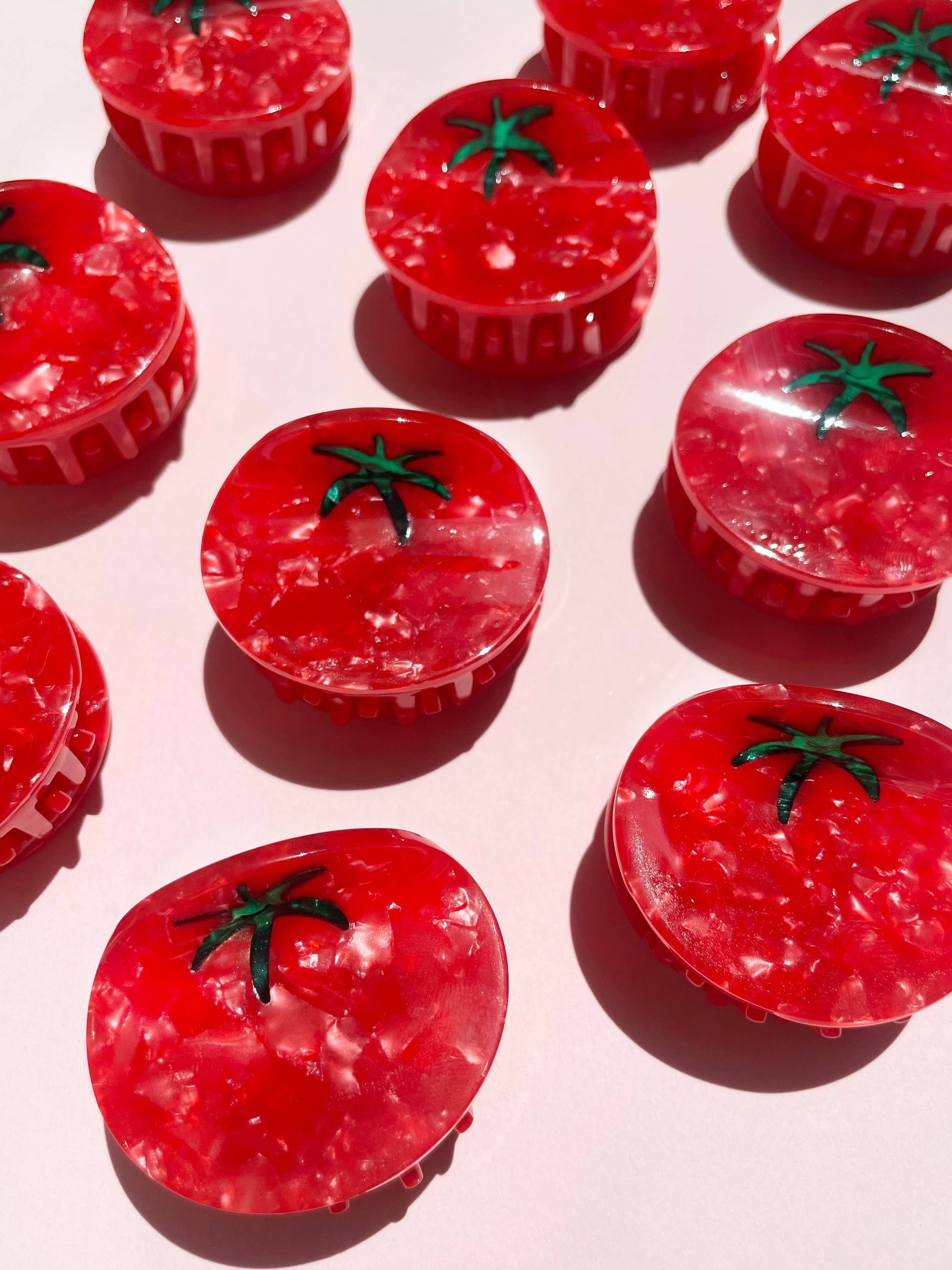 Tomato Claw Clip // Cellulose Acetate 
