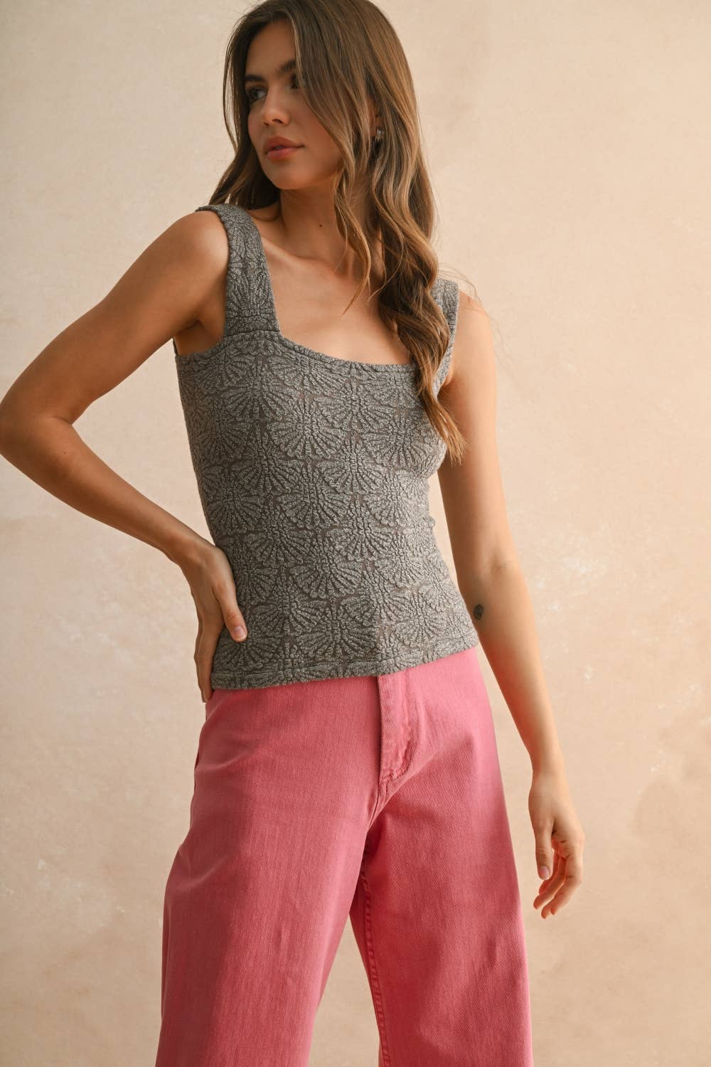 Textured Knitted Top