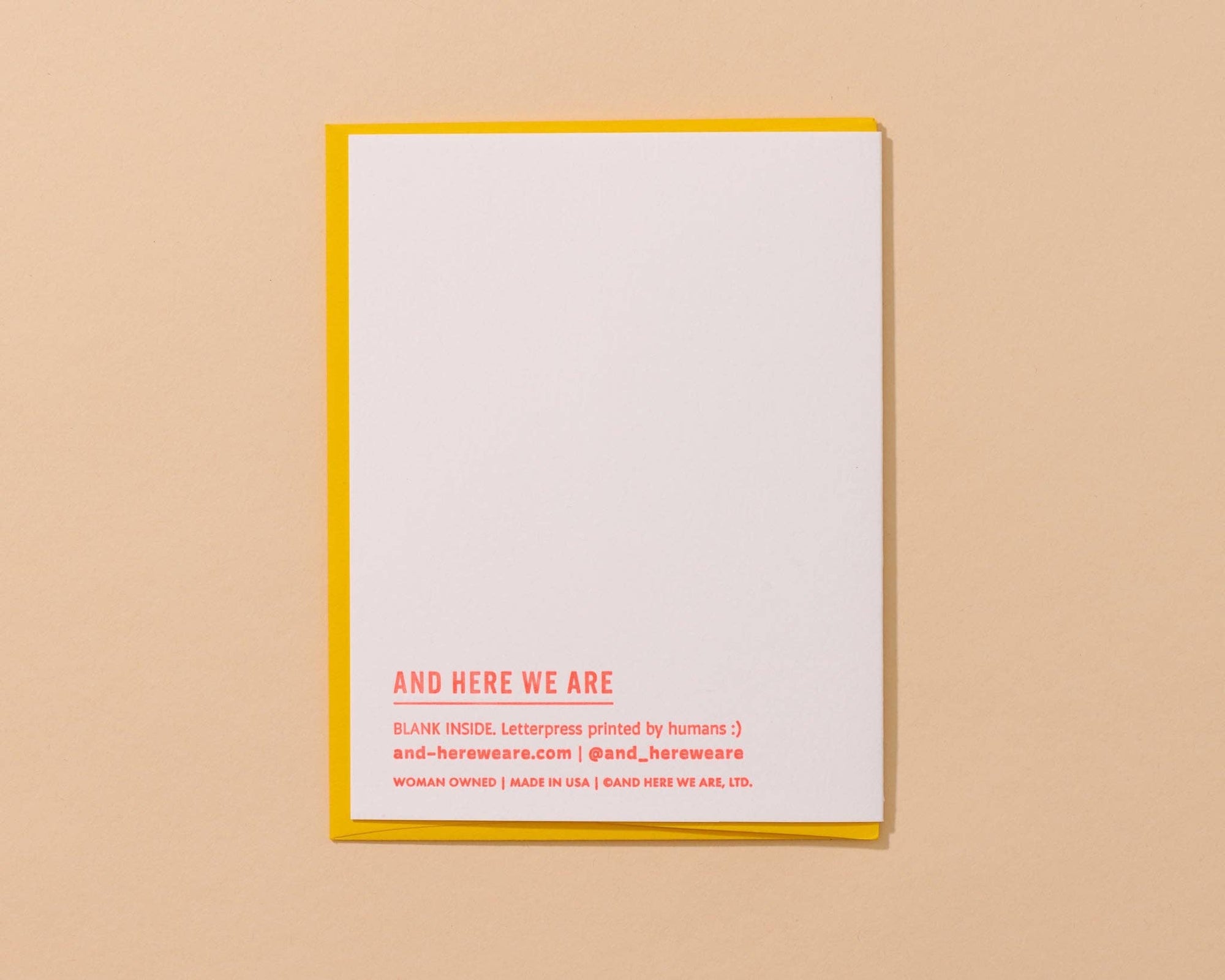 Letterpress Birthday Card—Hottie Bday (Hot Dog, Summer)