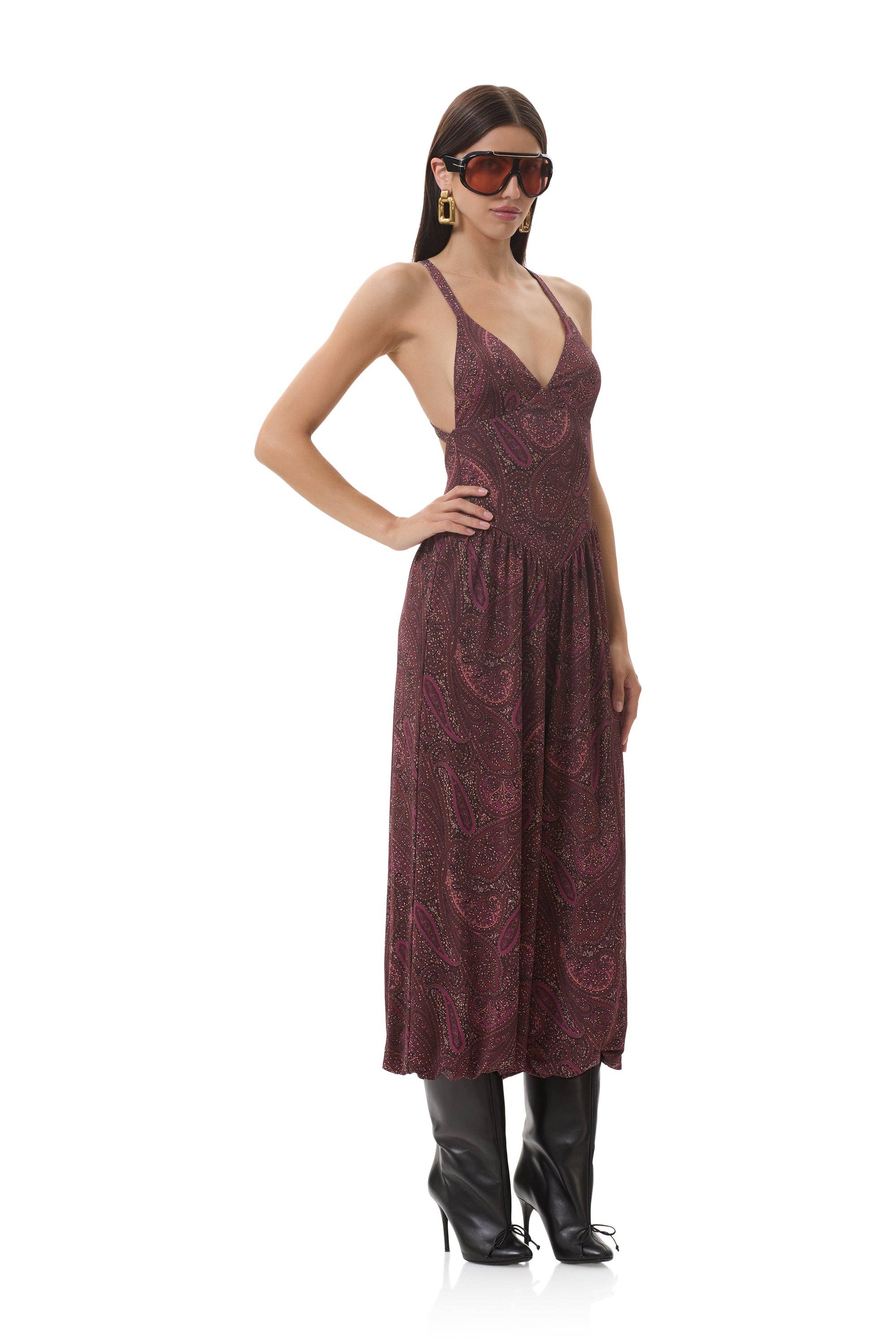 Bogart Jumpsuit - Chocolate Paisley