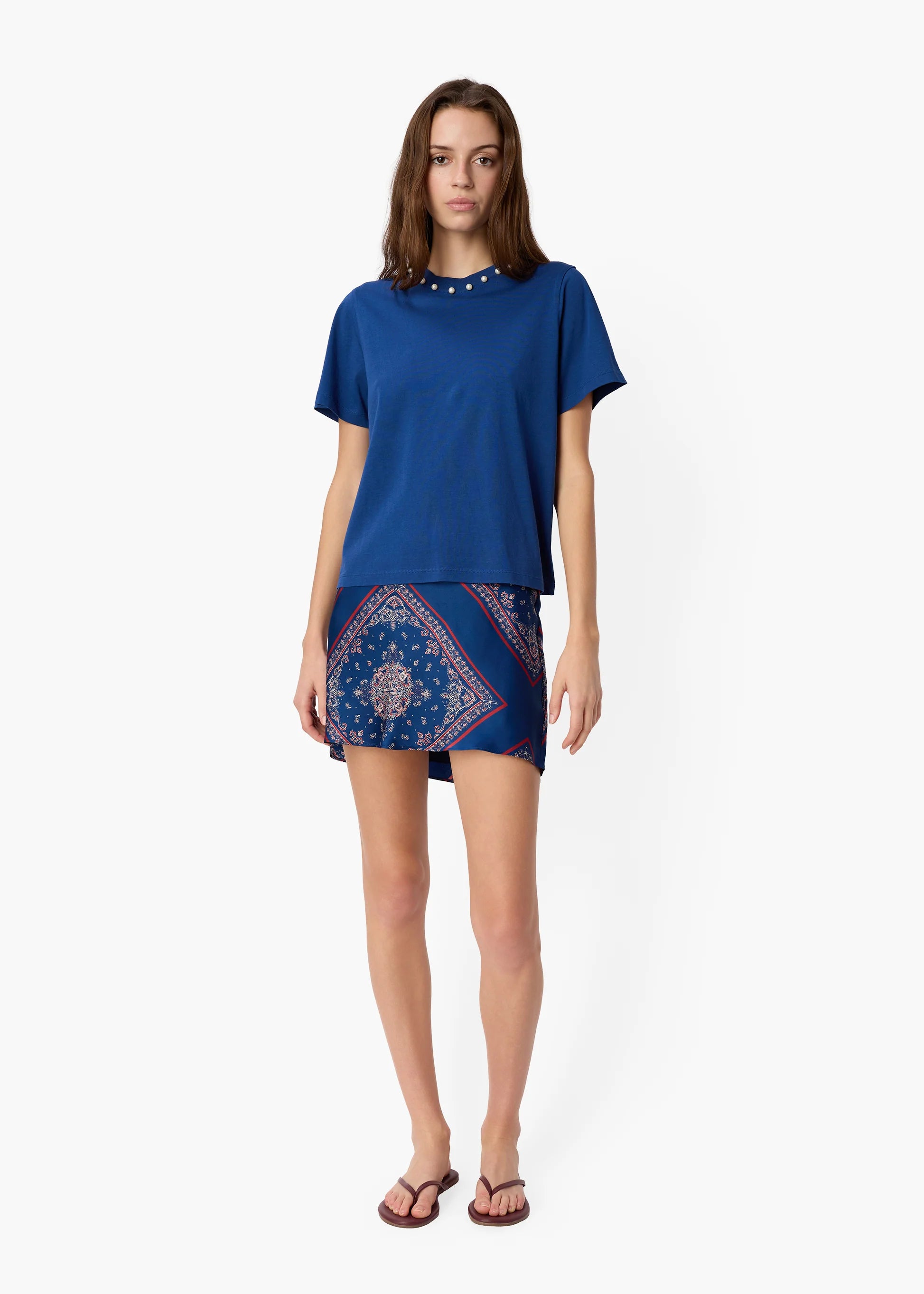 AVIVA MINI SKIRT MARINER'S BANDANA