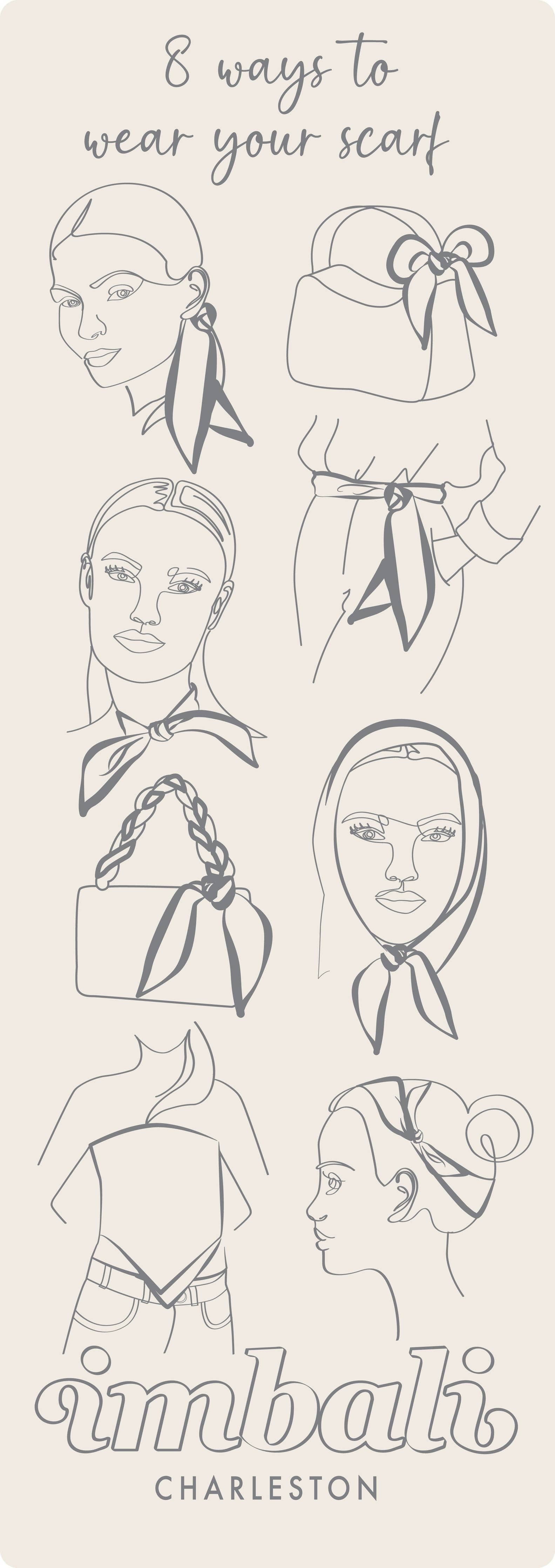 Day at the Races Scarf 25x25" - Ladies Horse Race Theme