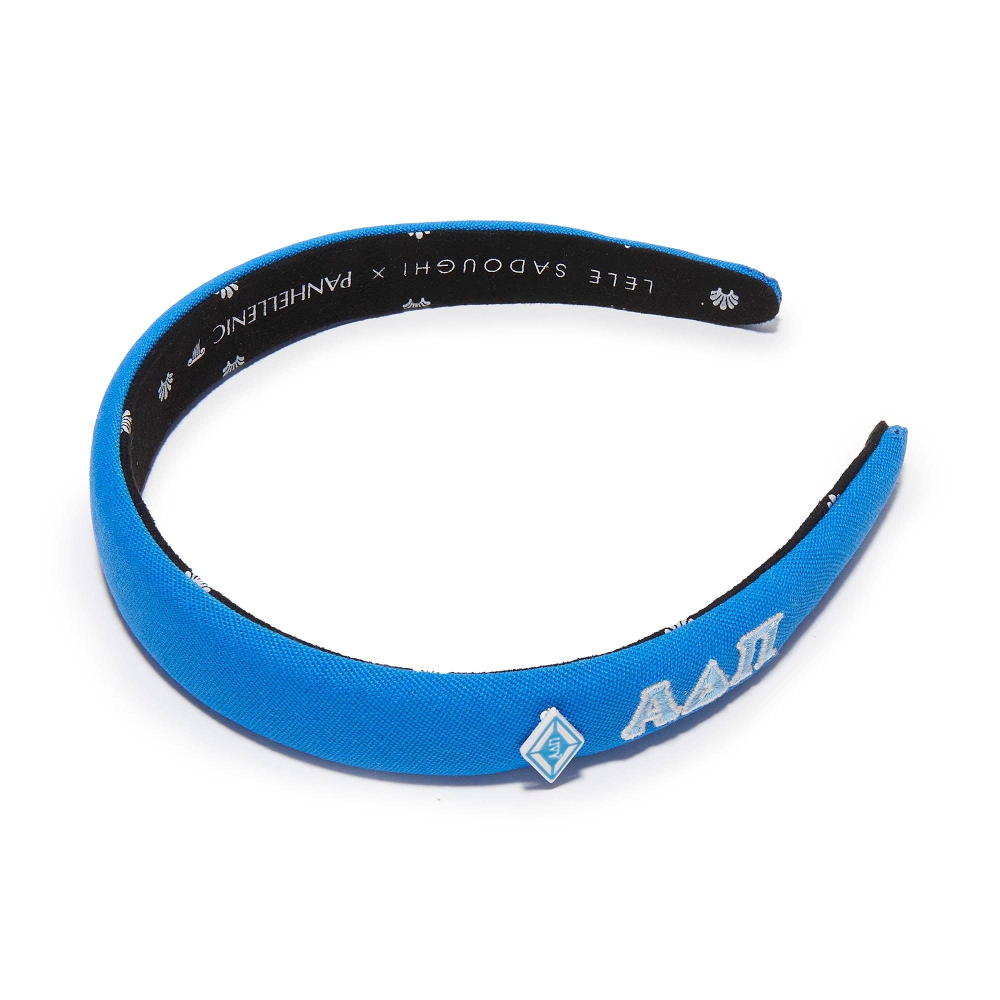 AZURE BLUE ALPHA DELTA PI CHARLOTTE HEADBAND