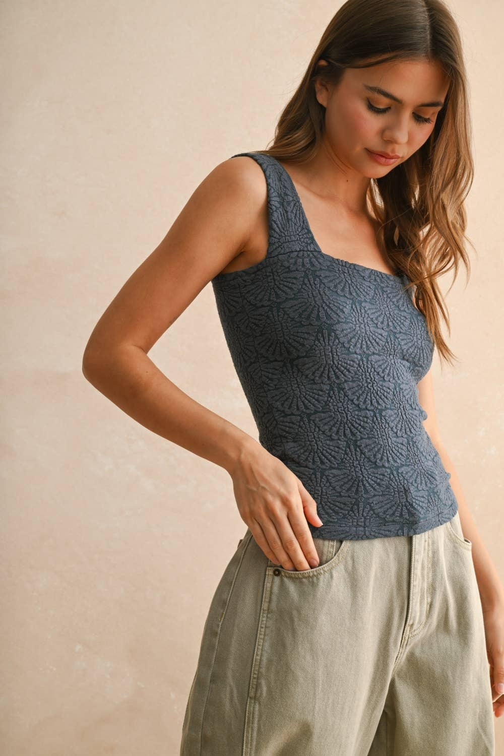 Textured Knitted Top
