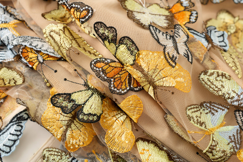 PS12 3D Butterfly Embroidered Strapless Maxi Dress