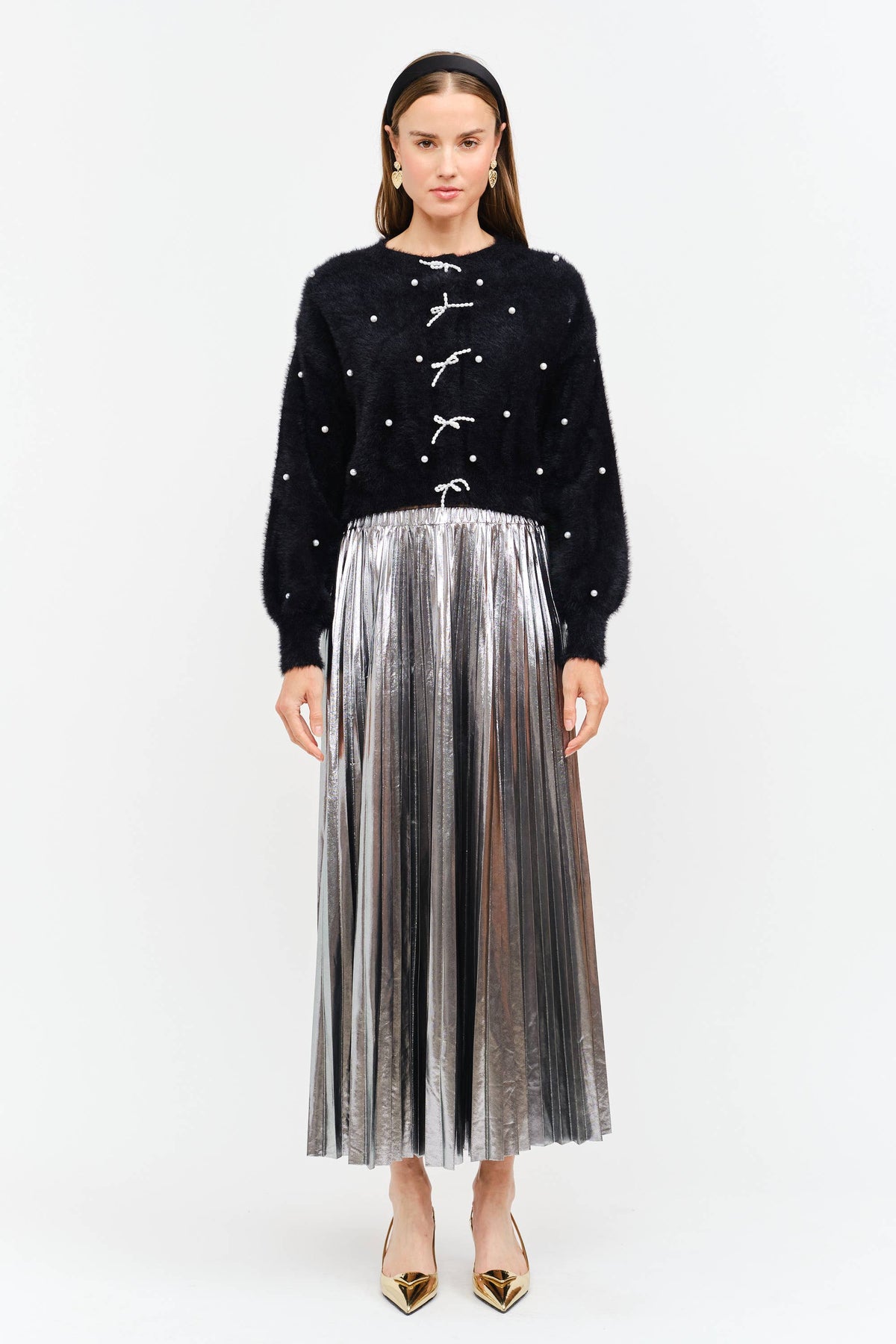 Alessandra Silver Skirt