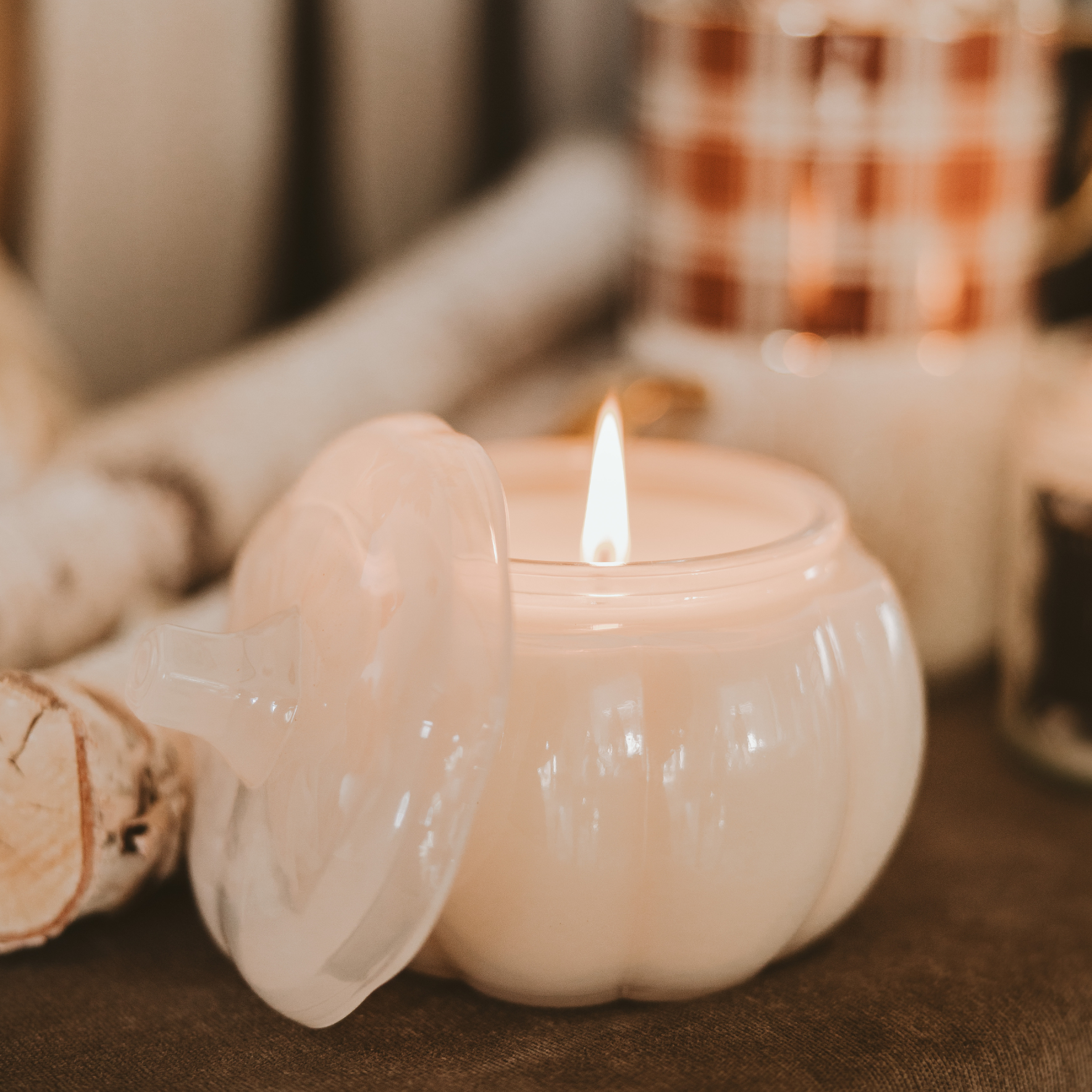 *NEW* Warm and Cozy Soy Candle - 20oz Pumpkin Jar - Decor