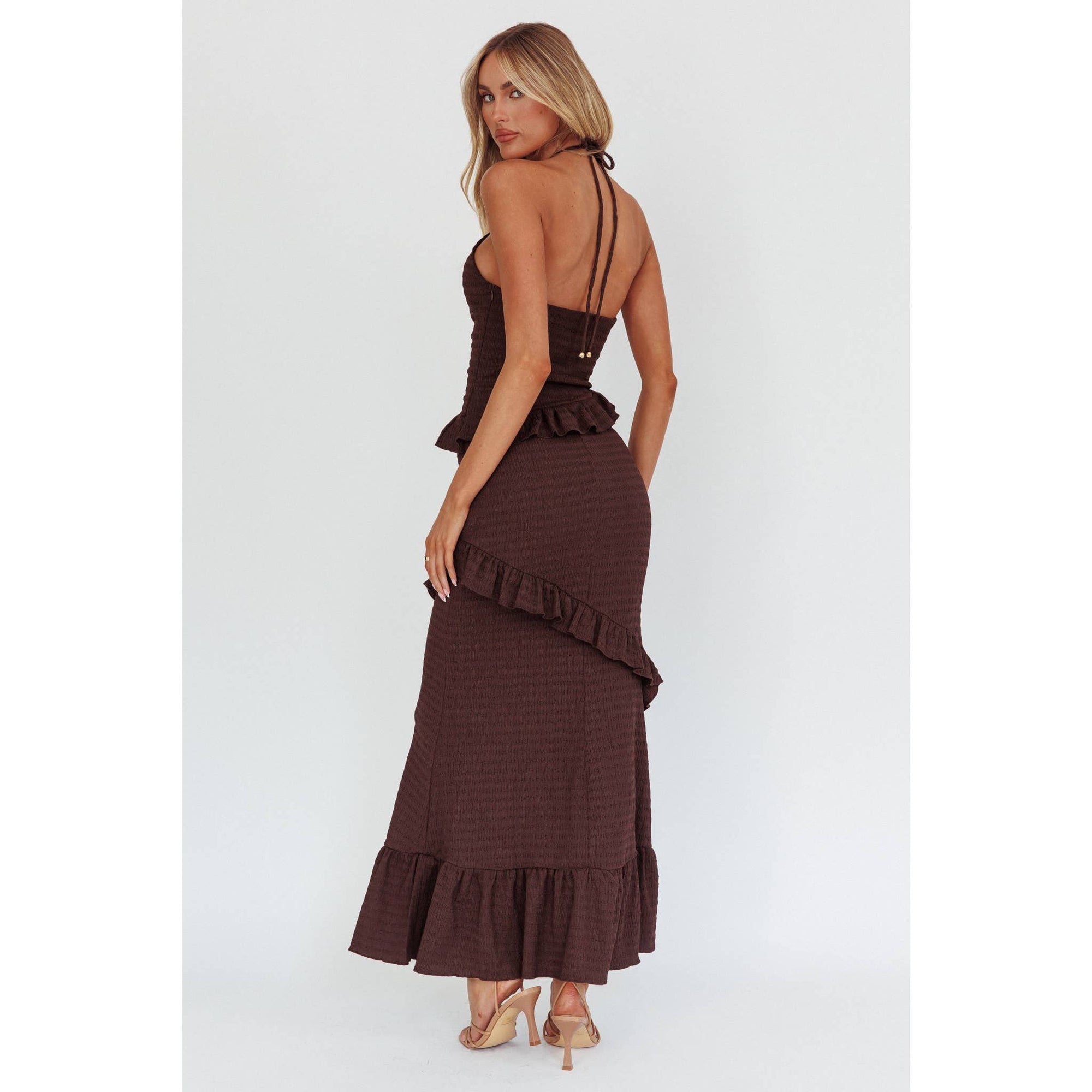 CRINKLE MAXI DRESS