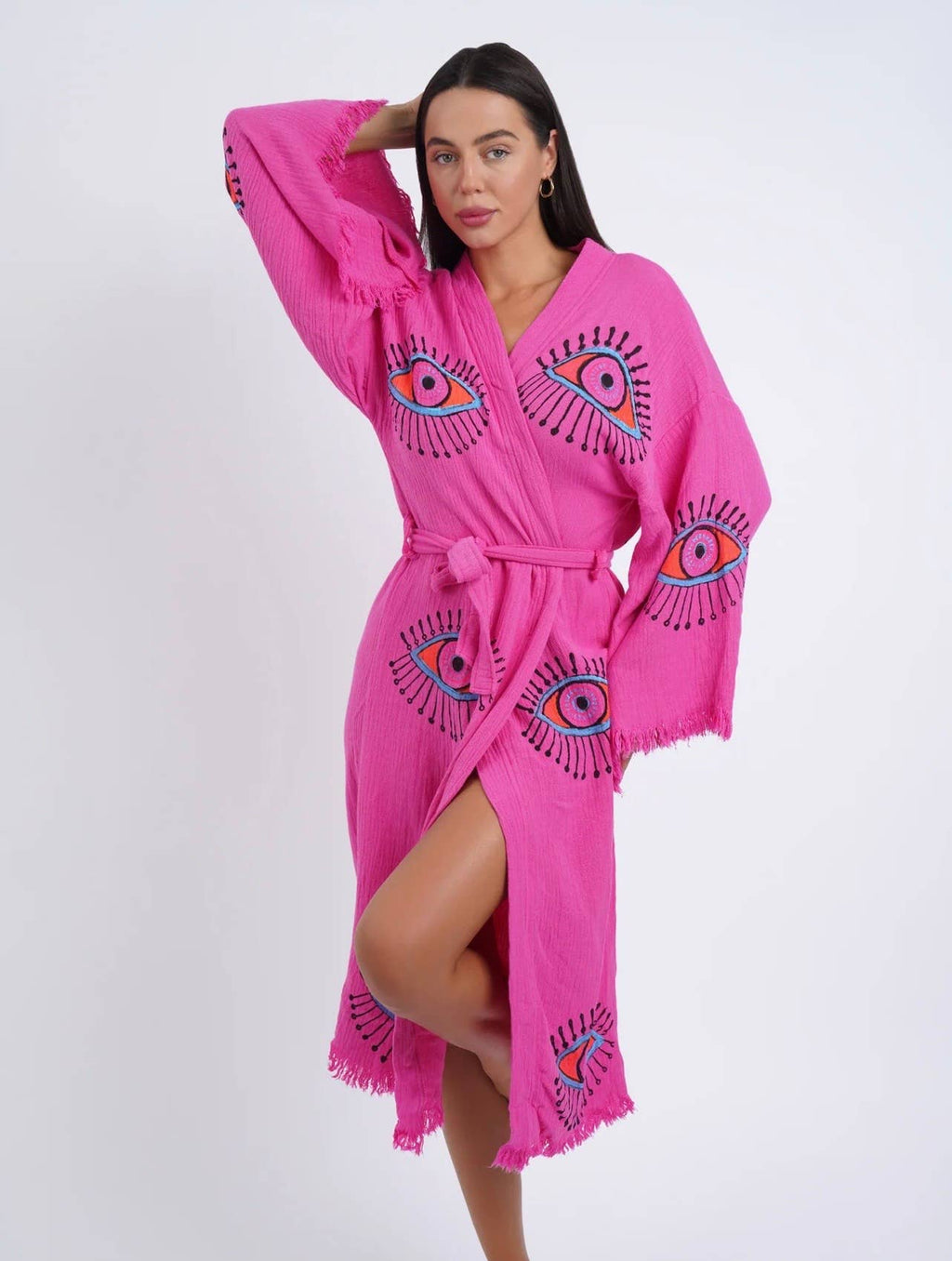 Hot Pink Multi Eye Kaftan Summer!