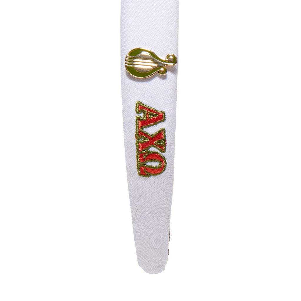 IVORY ALPHA CHI OMEGA CHARLOTTE HEADBAND