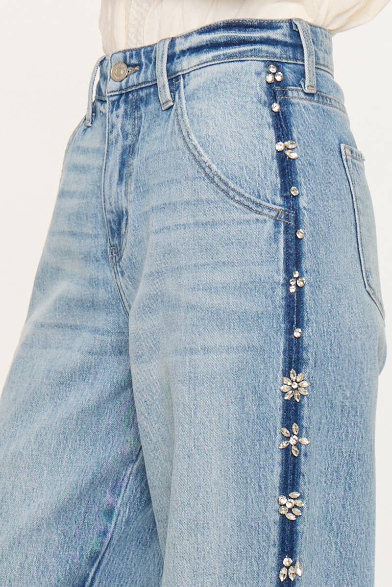Low Slung Baggy Wide Jeans