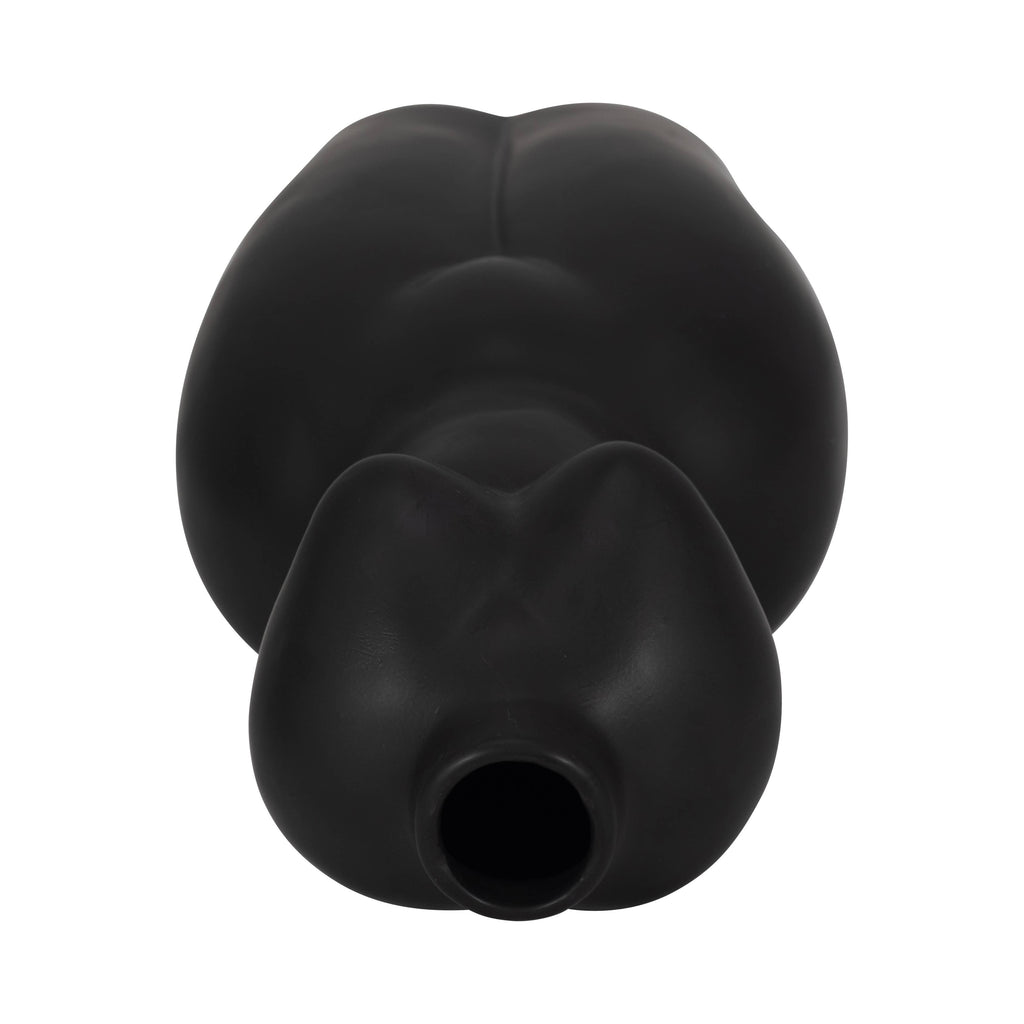 Ceramic Modern Woman Body Form Vase - Black, 12 in.