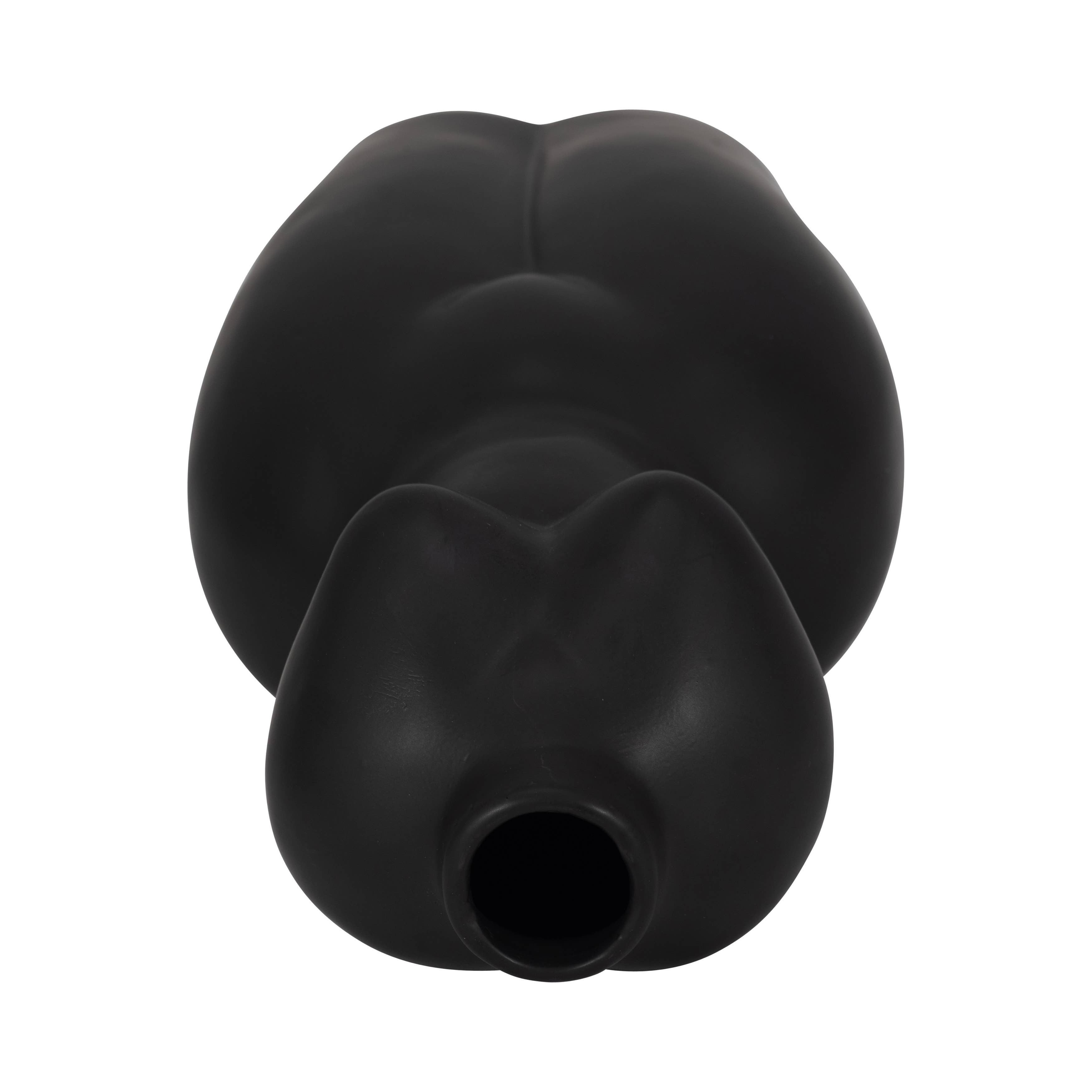 Ceramic Modern Woman Body Form Vase - Black, 12 in.