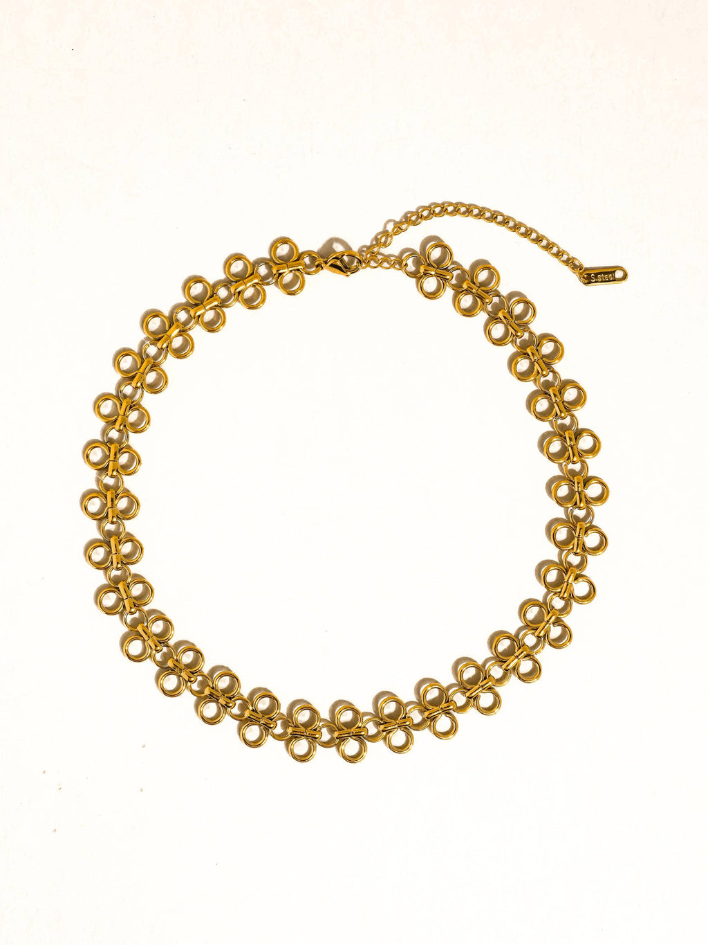 Ritza 18K Gold Non-Tarnish Patterned Choker