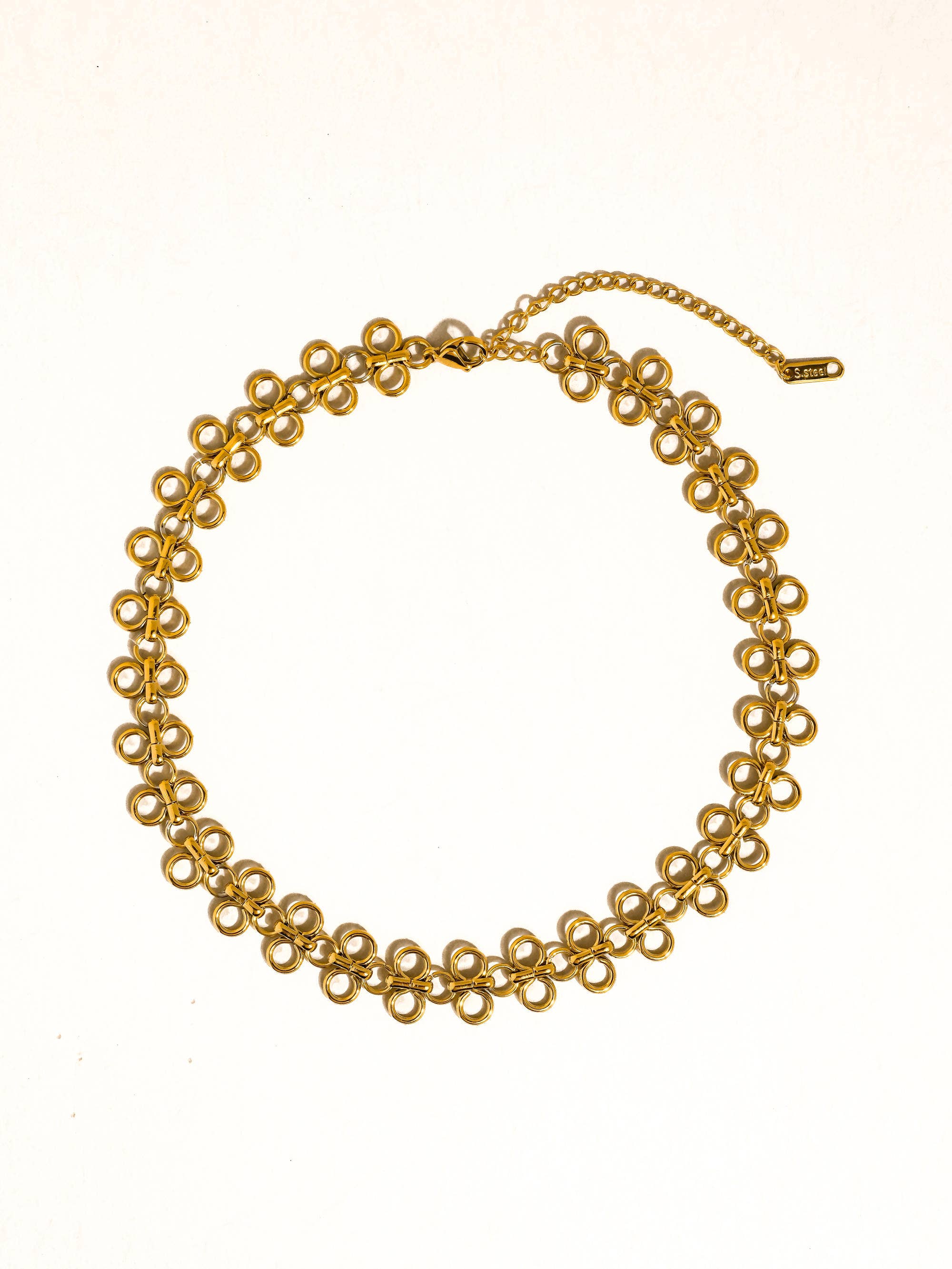 Ritza 18K Gold Non-Tarnish Patterned Choker
