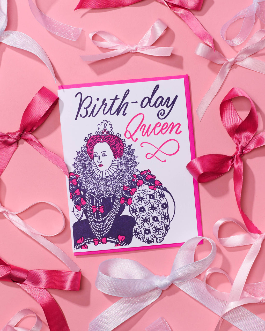 Letterpress Birthday Card—Birthday Queen (Historical)
