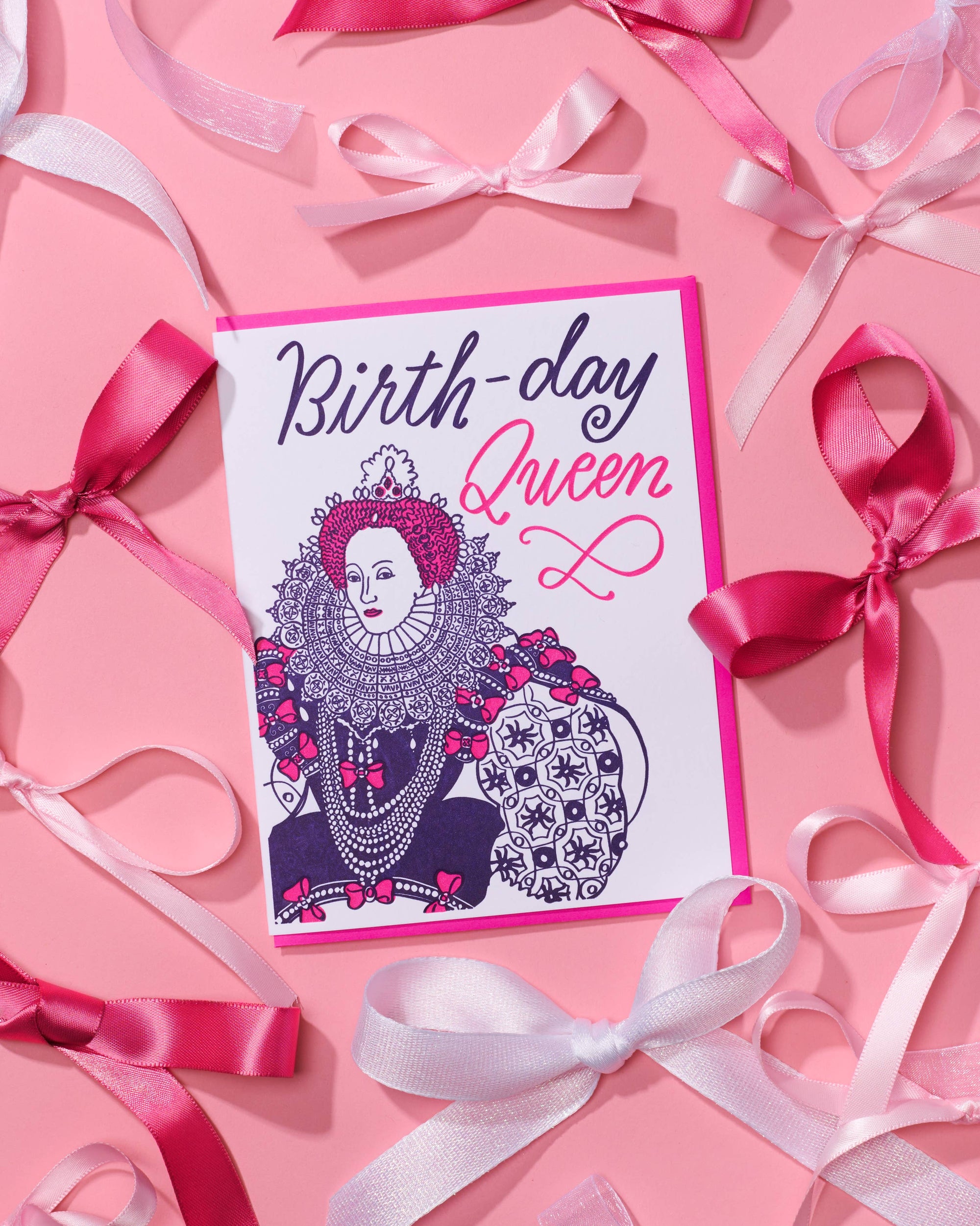 Letterpress Birthday Card—Birthday Queen (Historical)