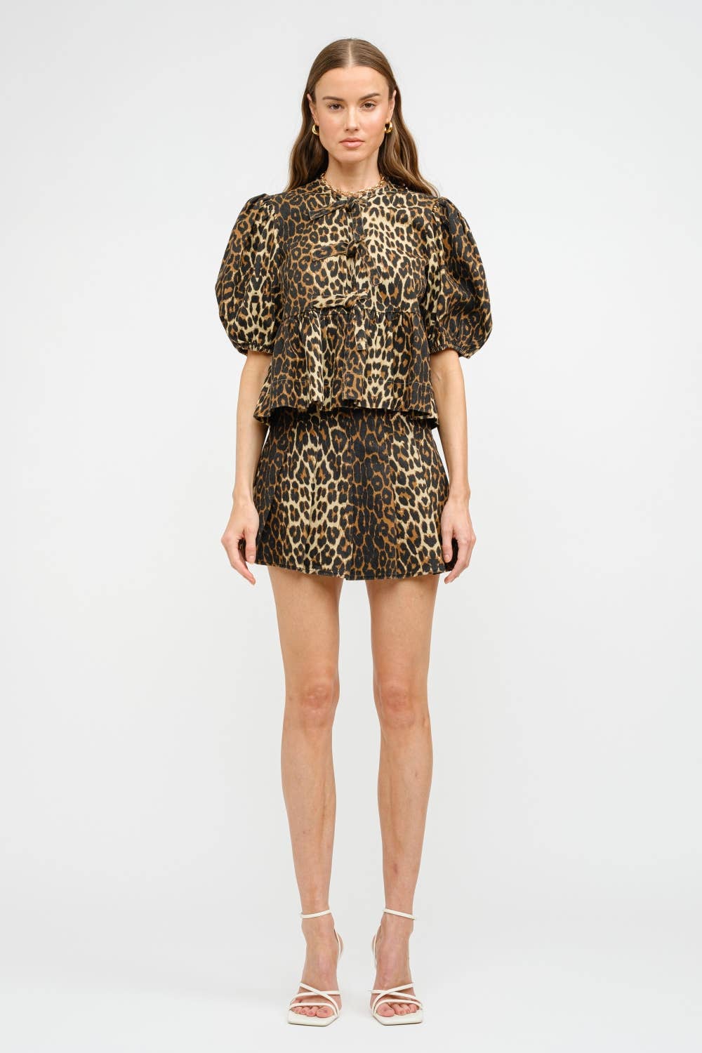 Area Leopard Skirt