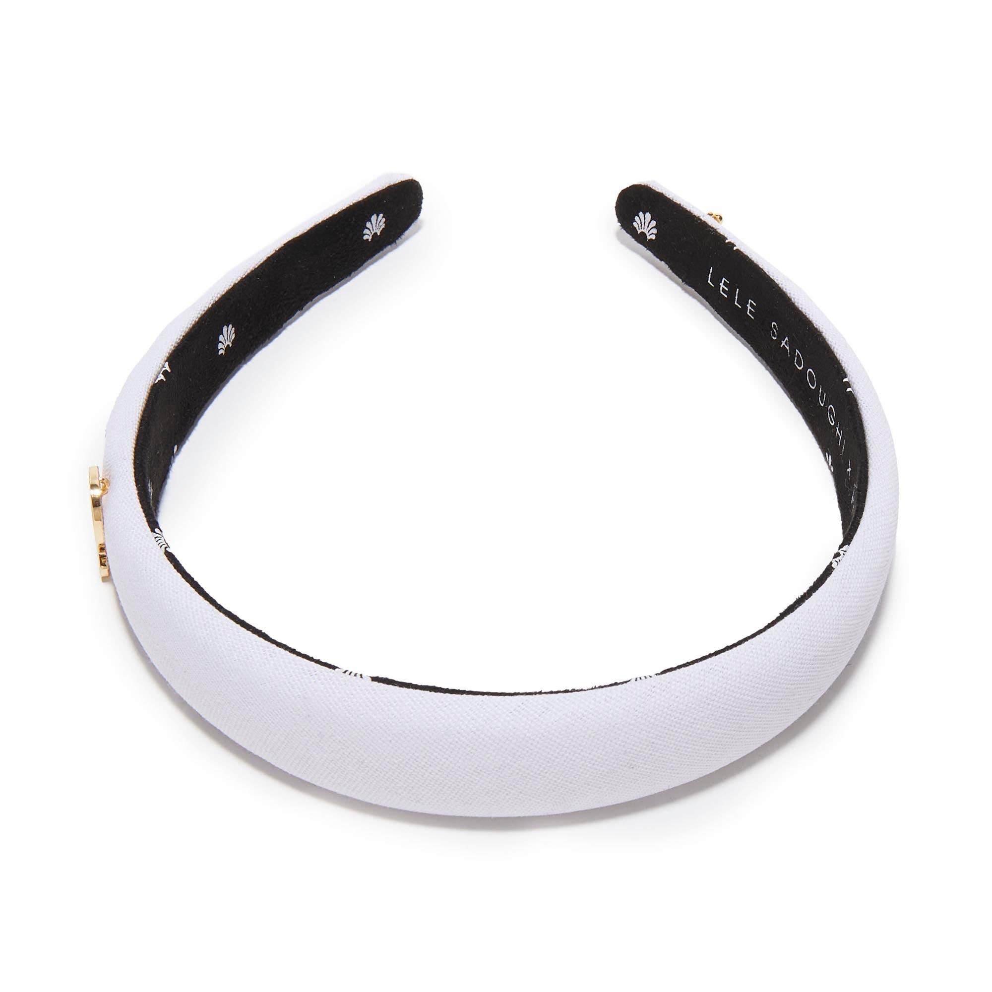 IVORY ALPHA CHI OMEGA CHARLOTTE HEADBAND
