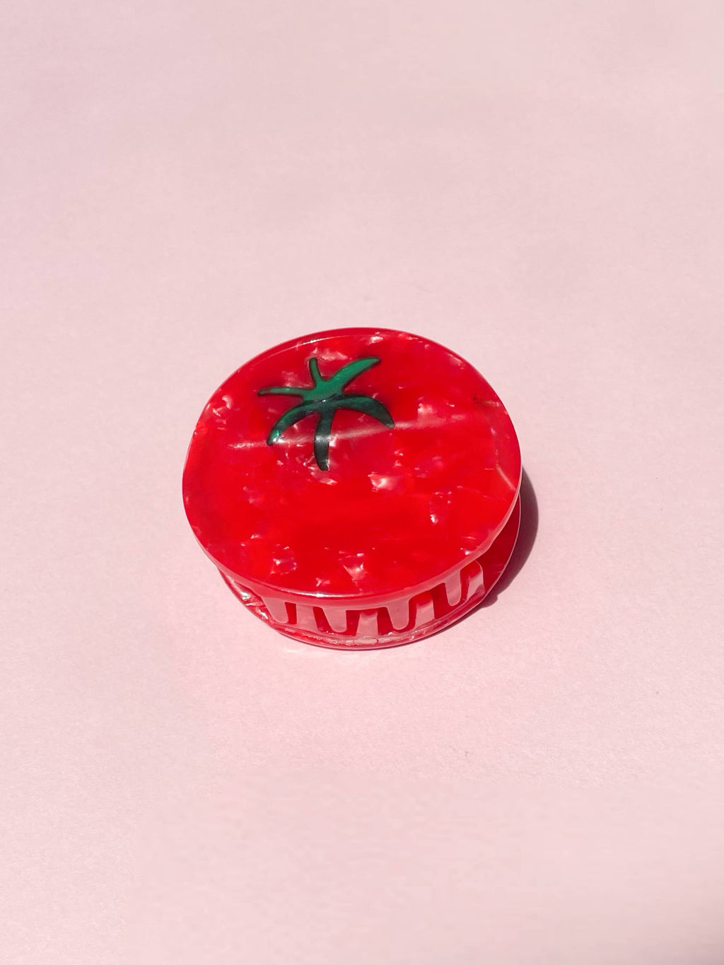 Tomato Claw Clip // Cellulose Acetate 