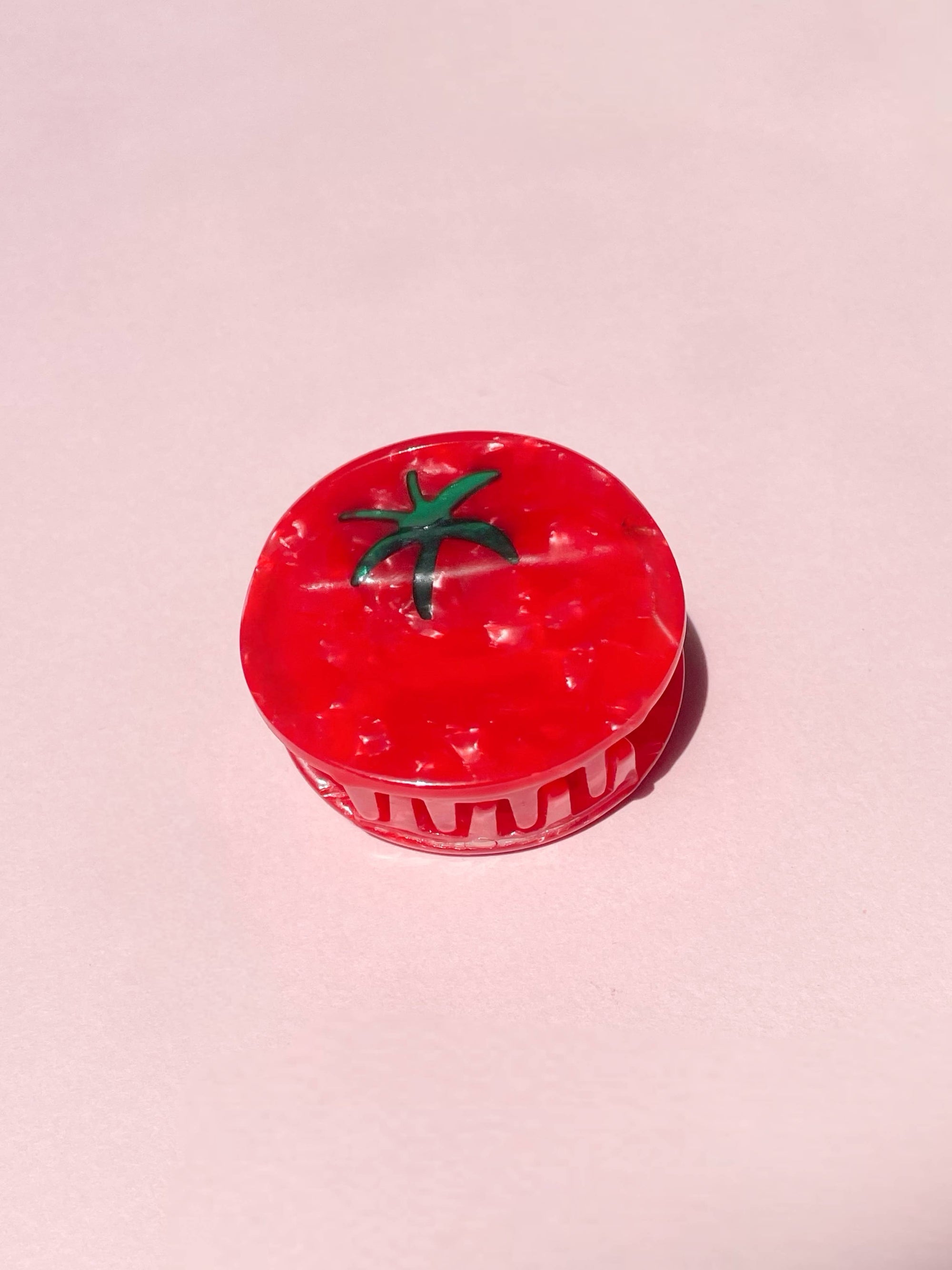 Tomato Claw Clip // Cellulose Acetate 