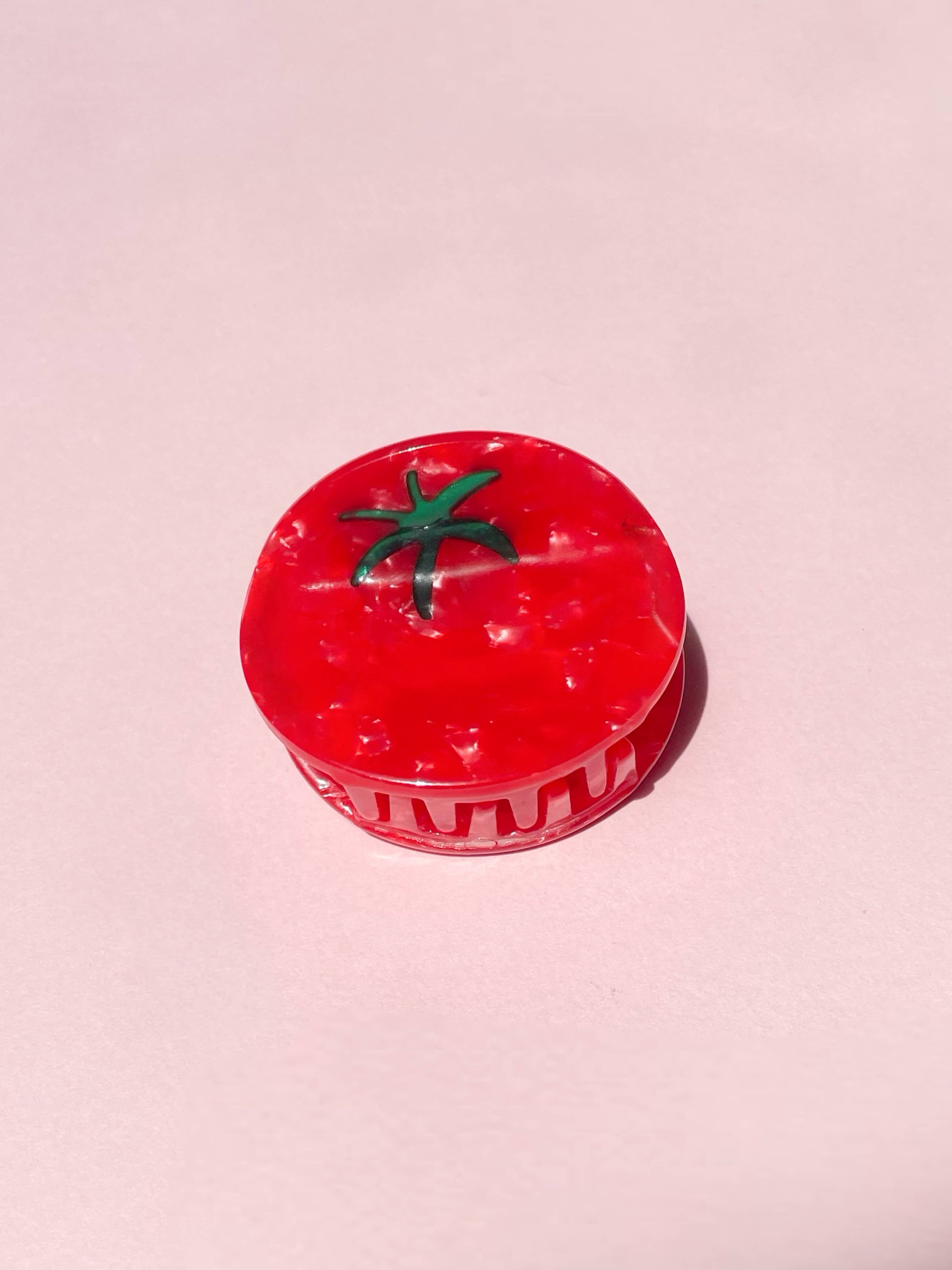 Tomato Claw Clip // Cellulose Acetate 