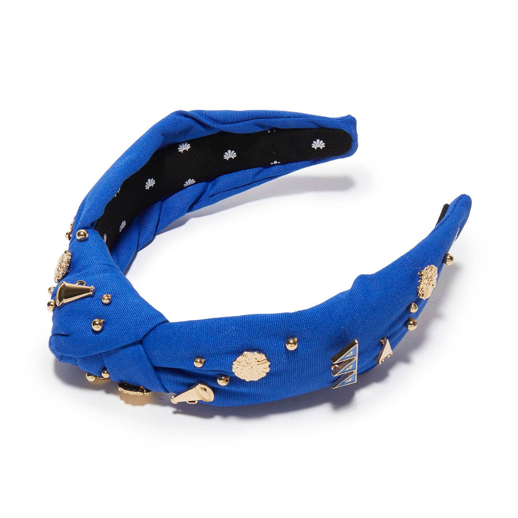 CERULEAN BLUE DELTA DELTA DELTA KNOTTED HEADBAND