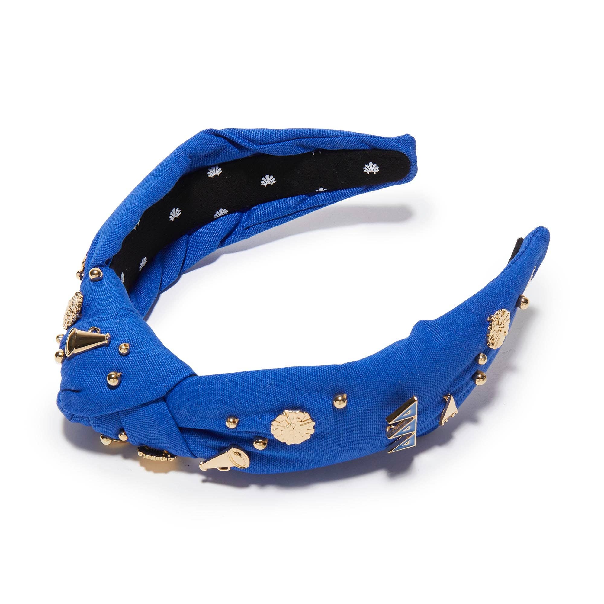 CERULEAN BLUE DELTA DELTA DELTA KNOTTED HEADBAND