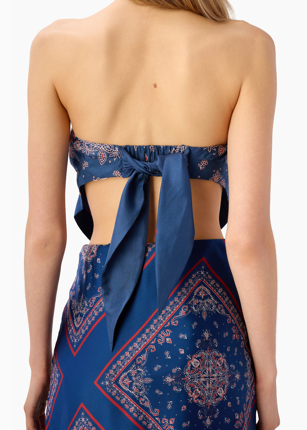 JULI STRAPLESS CAMISOLE MARINER'S BANDANA