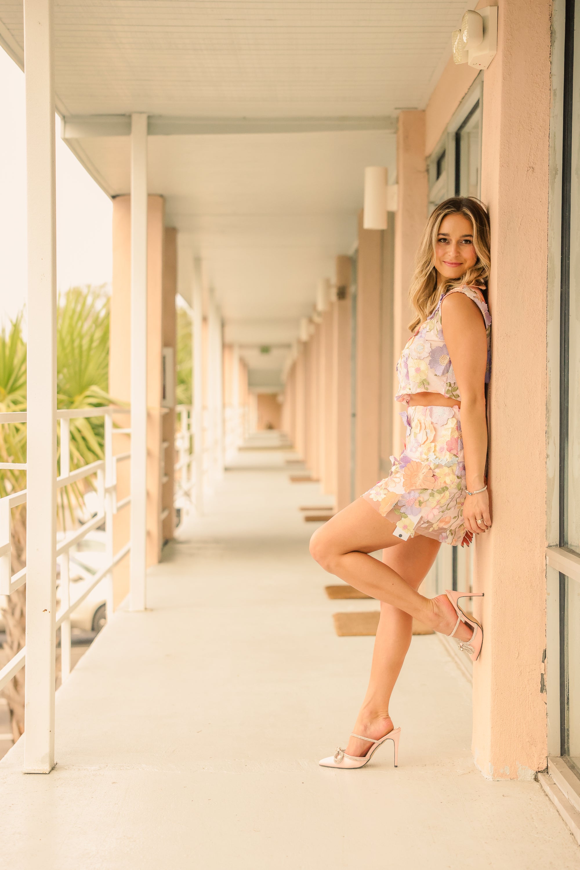 Floral Embroidered Set
