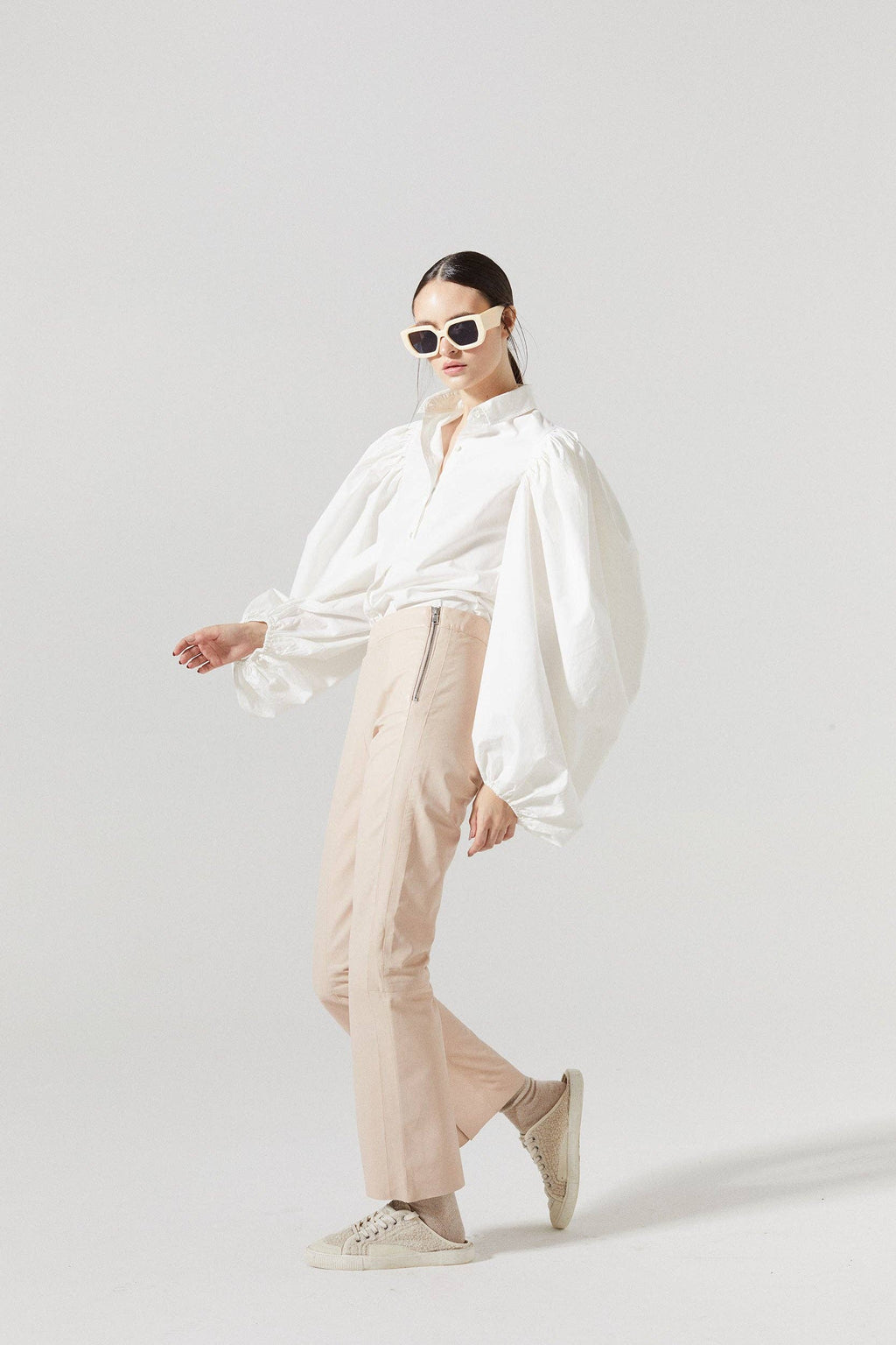 Samba Cotton Poplin Shirt - White