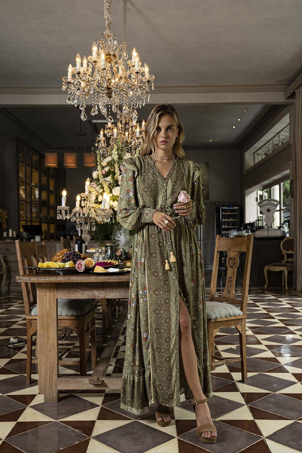 Grace Maxi Dress - Olive