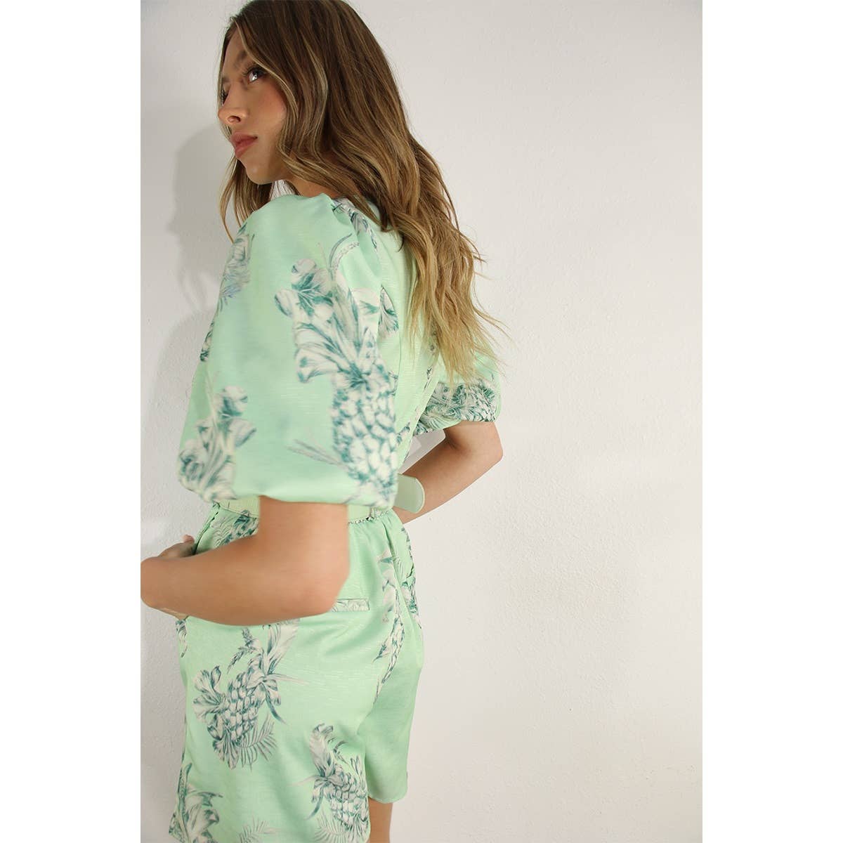 Linen Top & Short Set