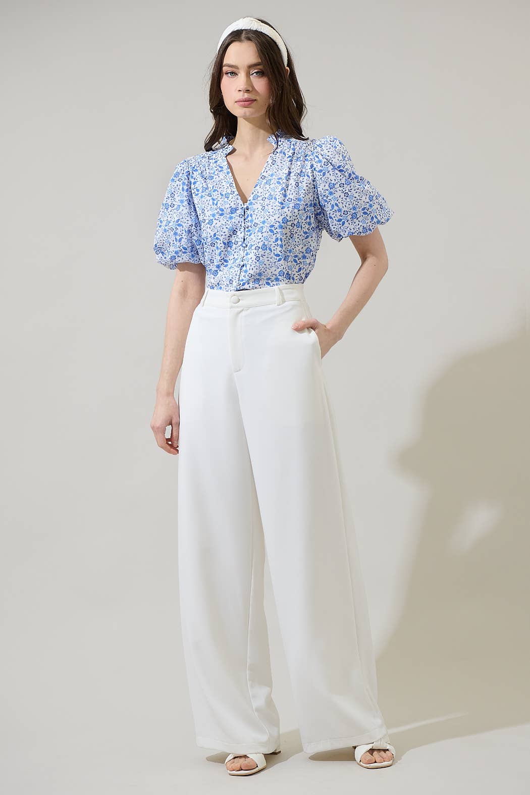 Maisie Floral Idara Button Down Top