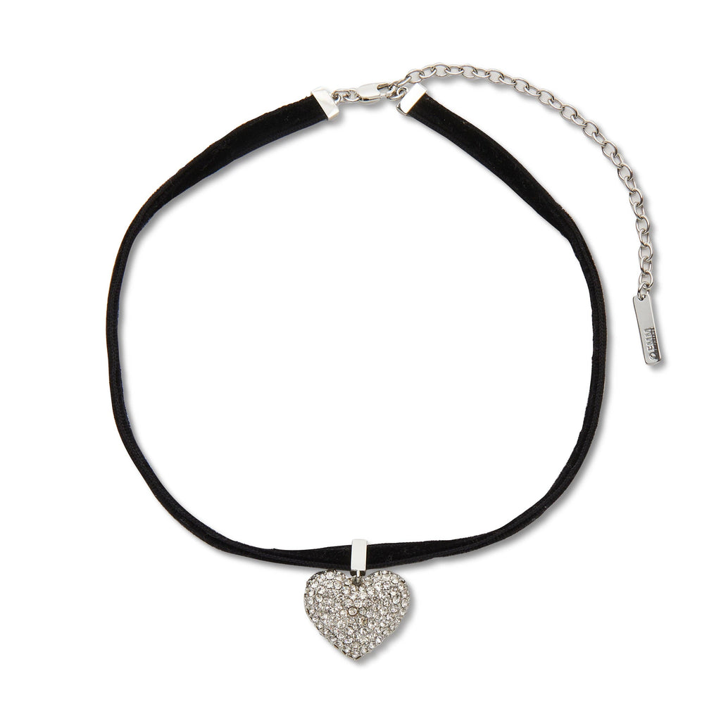 Marilyn Monroe Pave Heart Choker