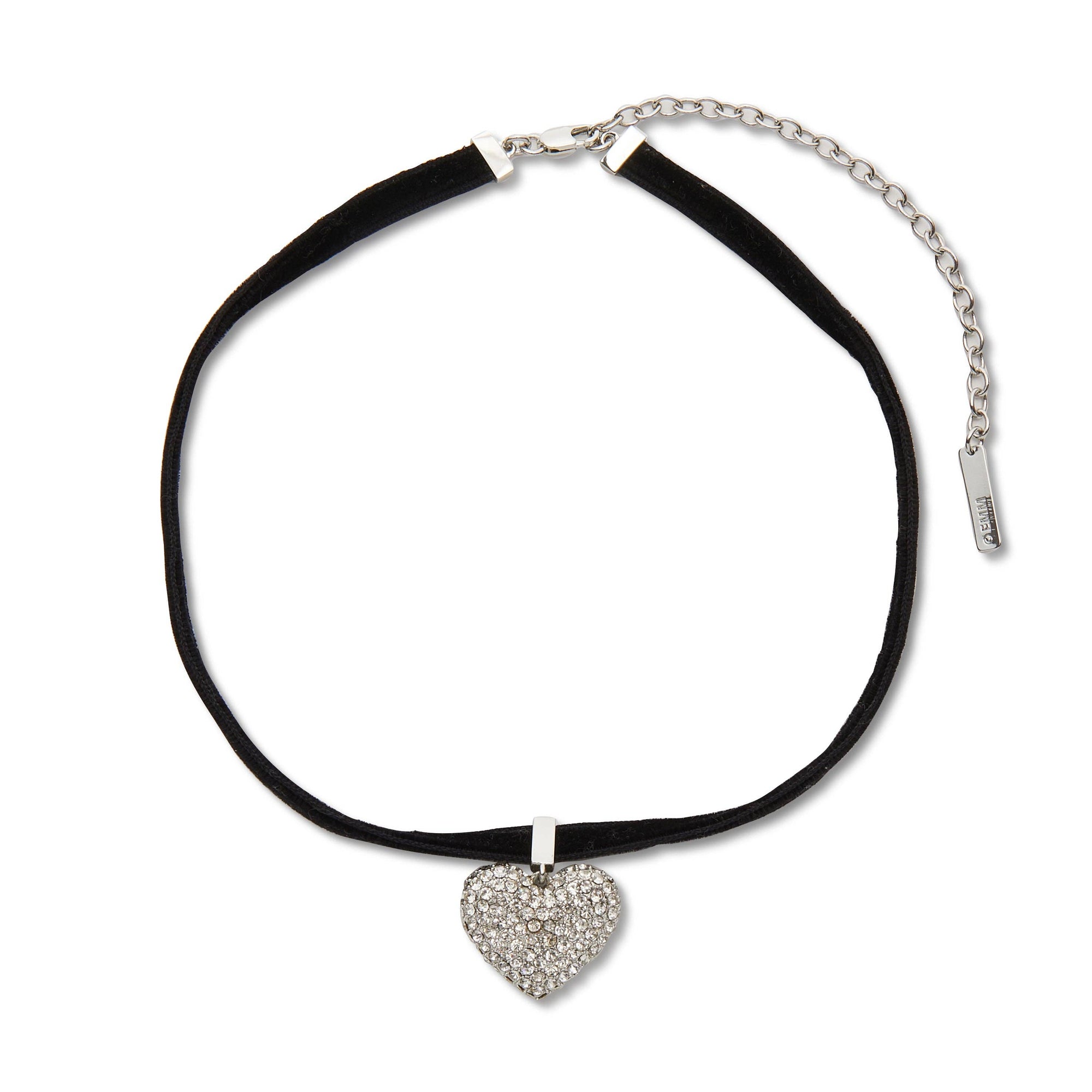 Marilyn Monroe Pave Heart Choker