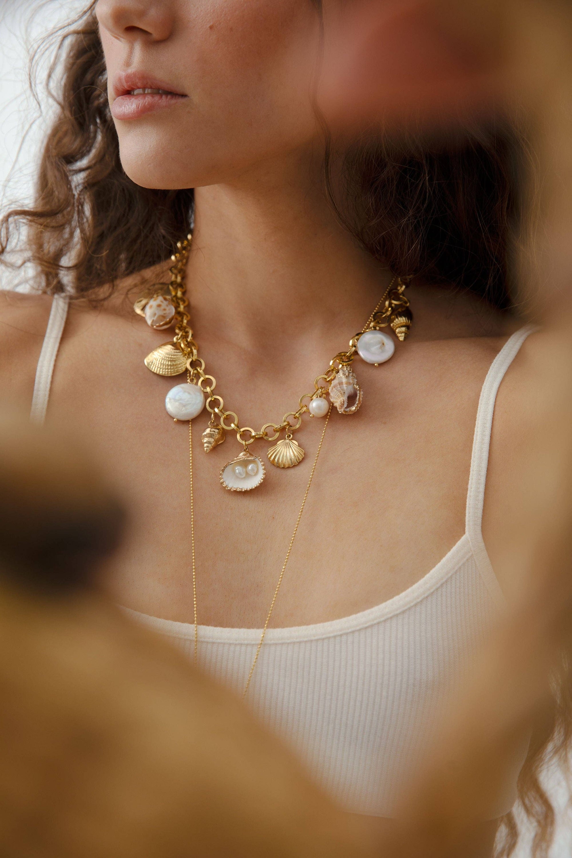 Kailua Seashells And Pearls Necklace